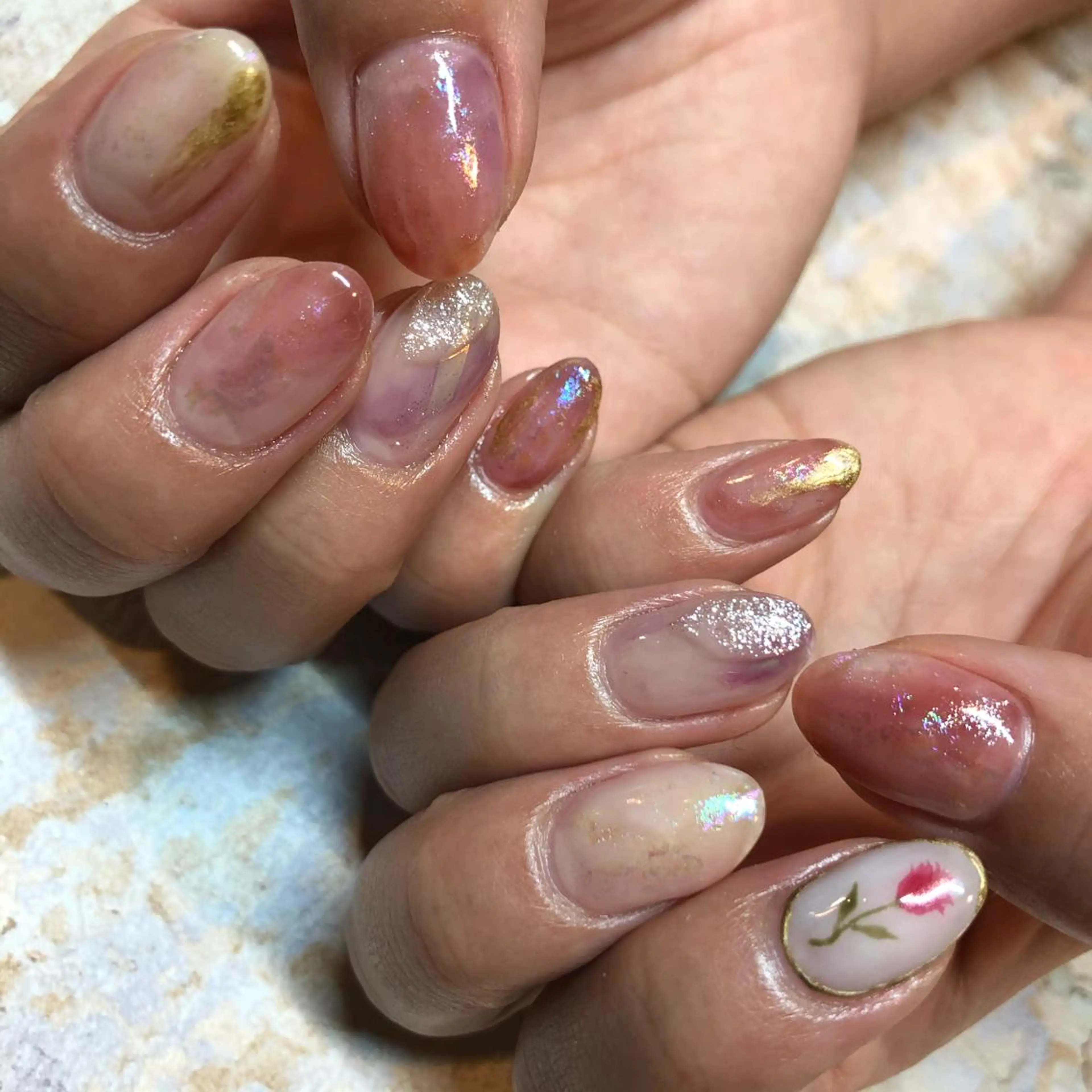 ネイル ハンドネイル umber 三茶1分のネイルデザイン