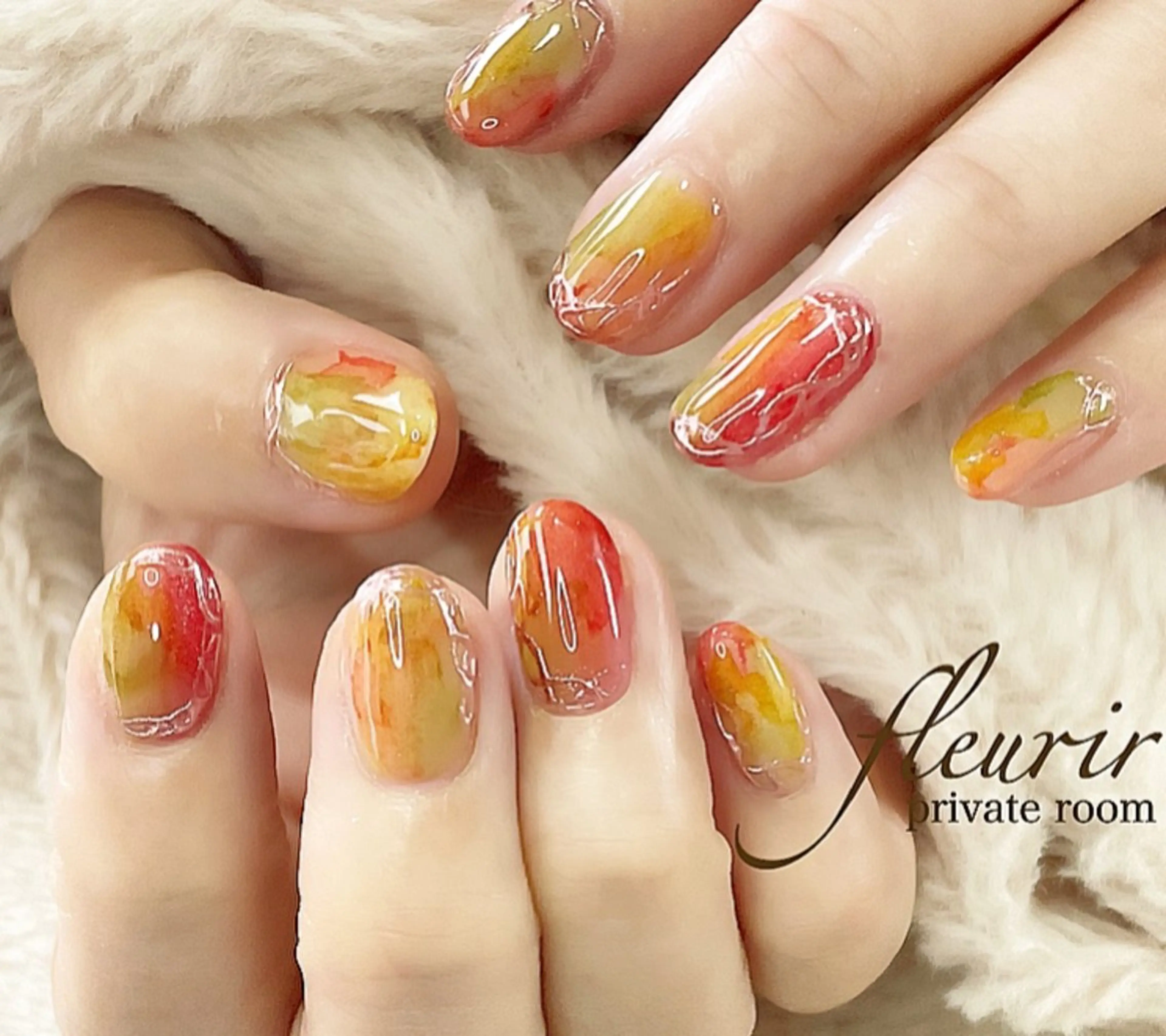 ネイル フルリール 【プライベートサロンのネイルデザイン
