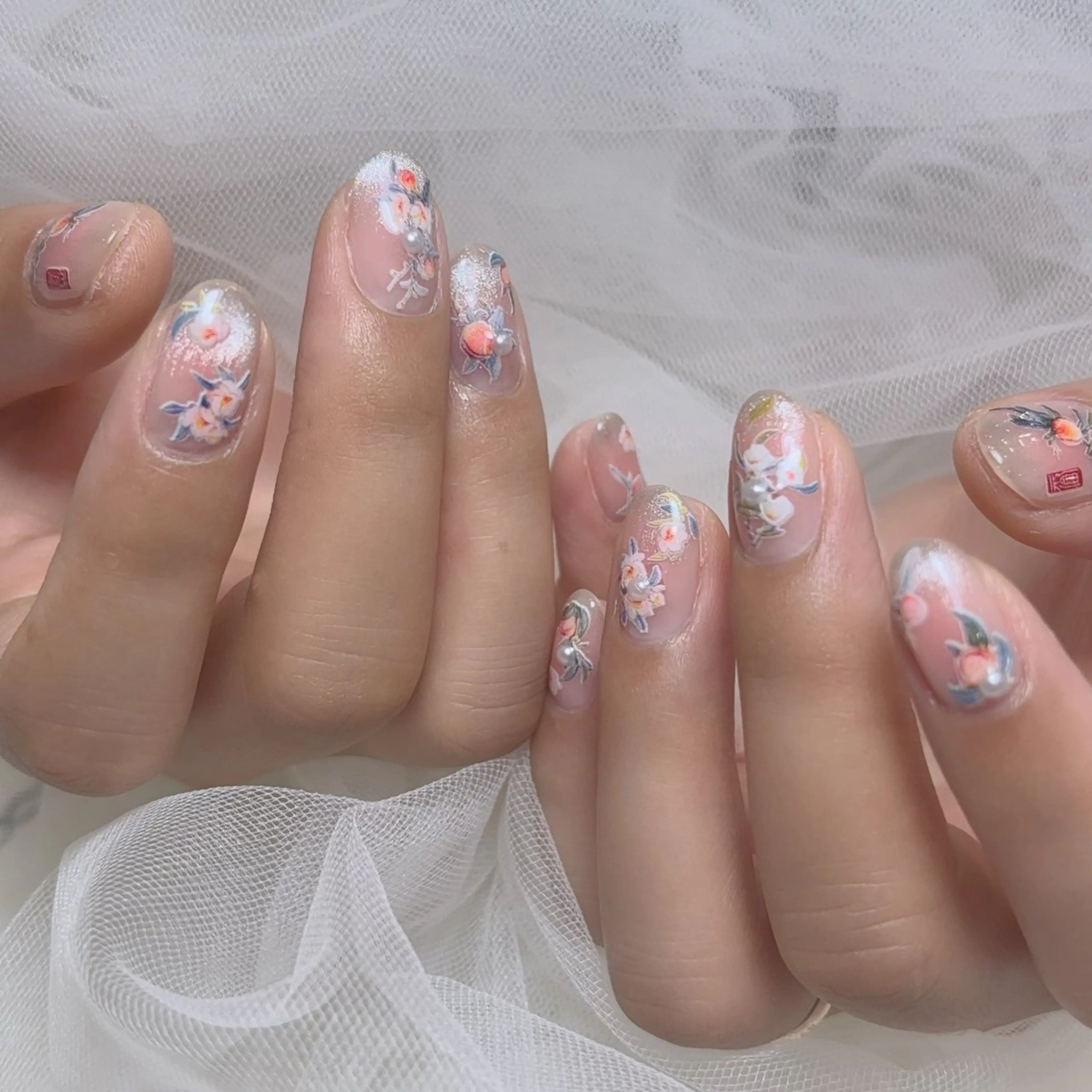 ネイル 持ち込み ハンドネイル ハンドケア Riona 🌸上野のネイルデザイン