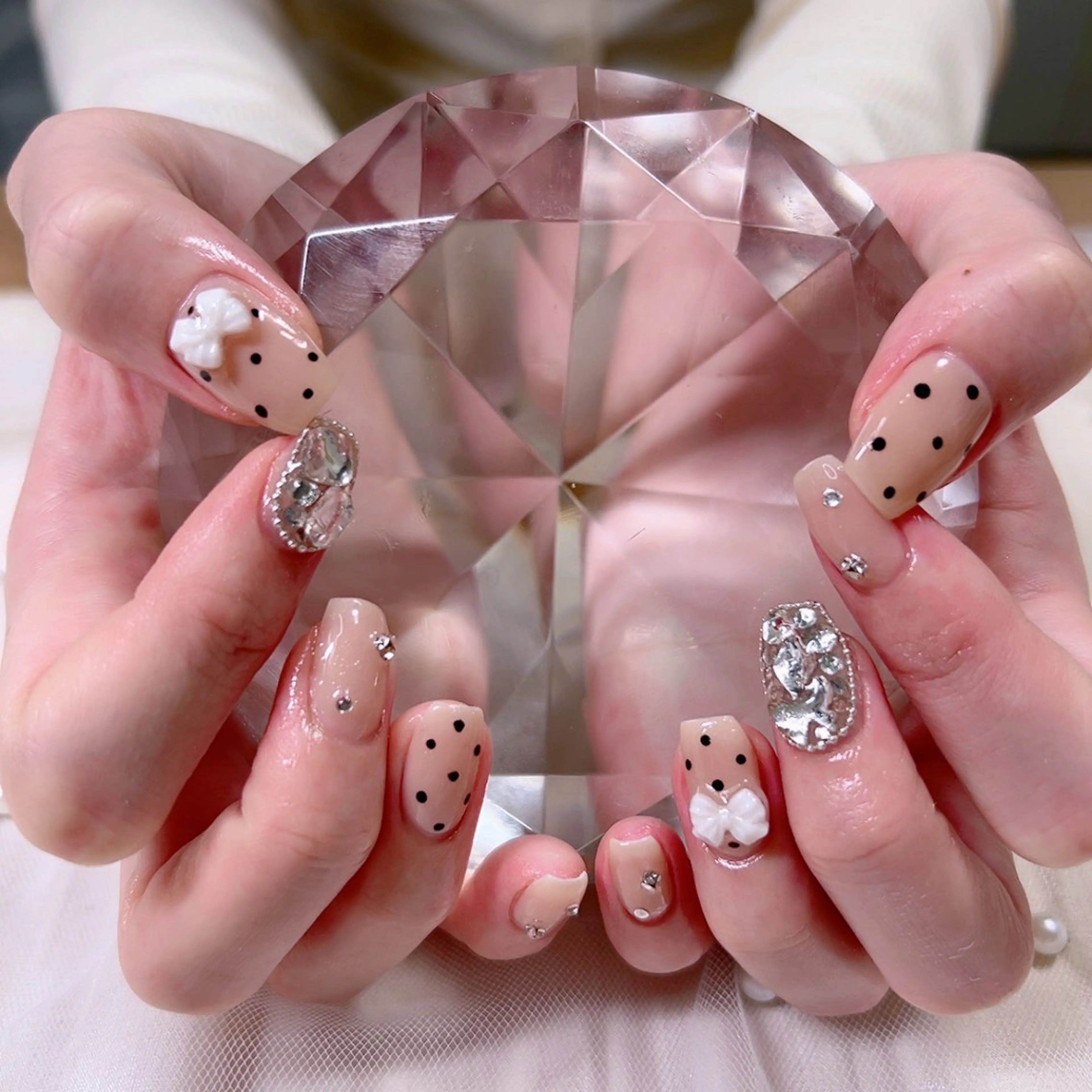 ネイル ドット オフィスネイル ワンカラーネイル Cute Tips nailのネイルデザイン