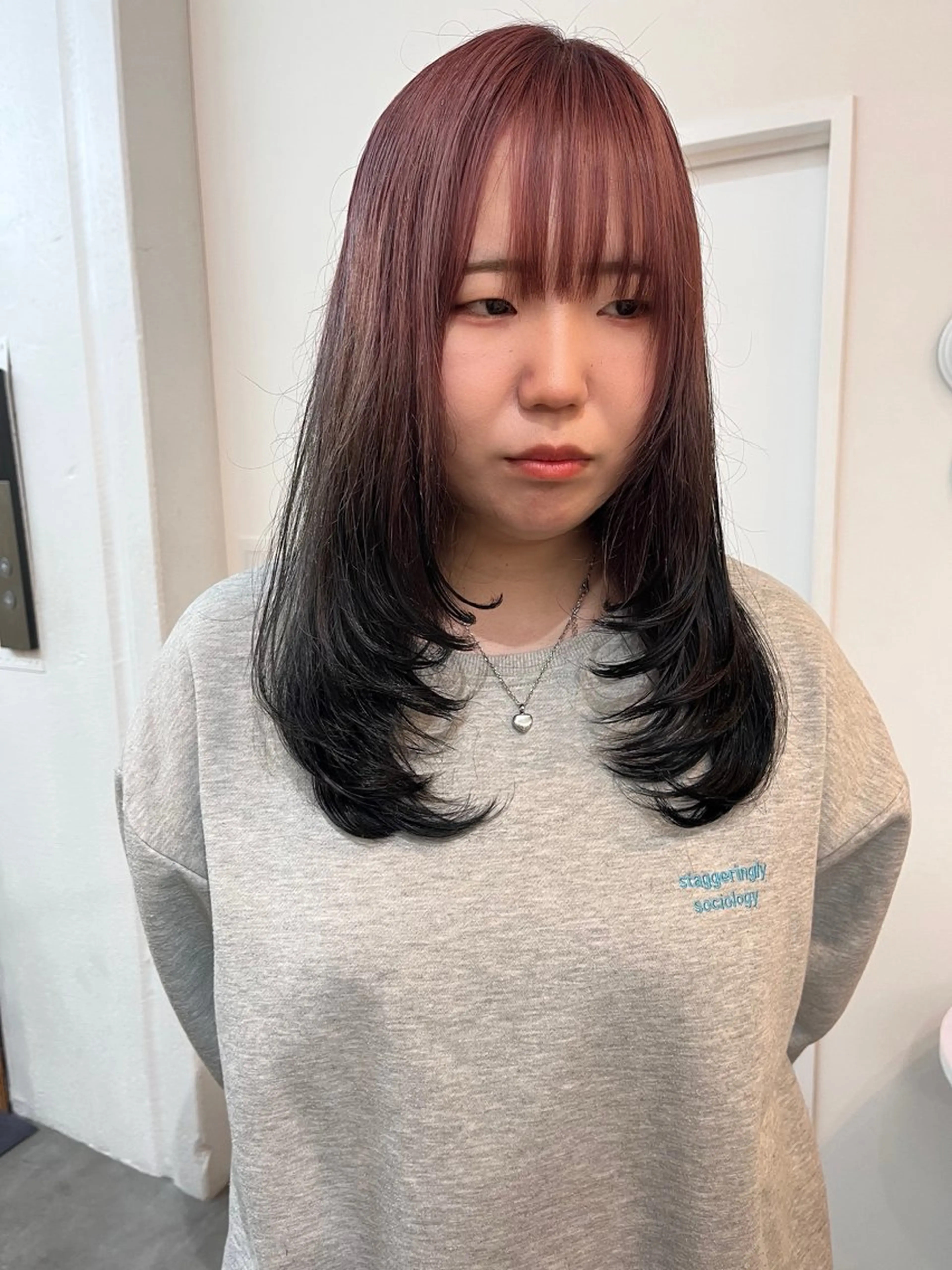 ロング ヘアカラー レイヤーカット/韓国 ヘア/ honokaのヘアスタイル