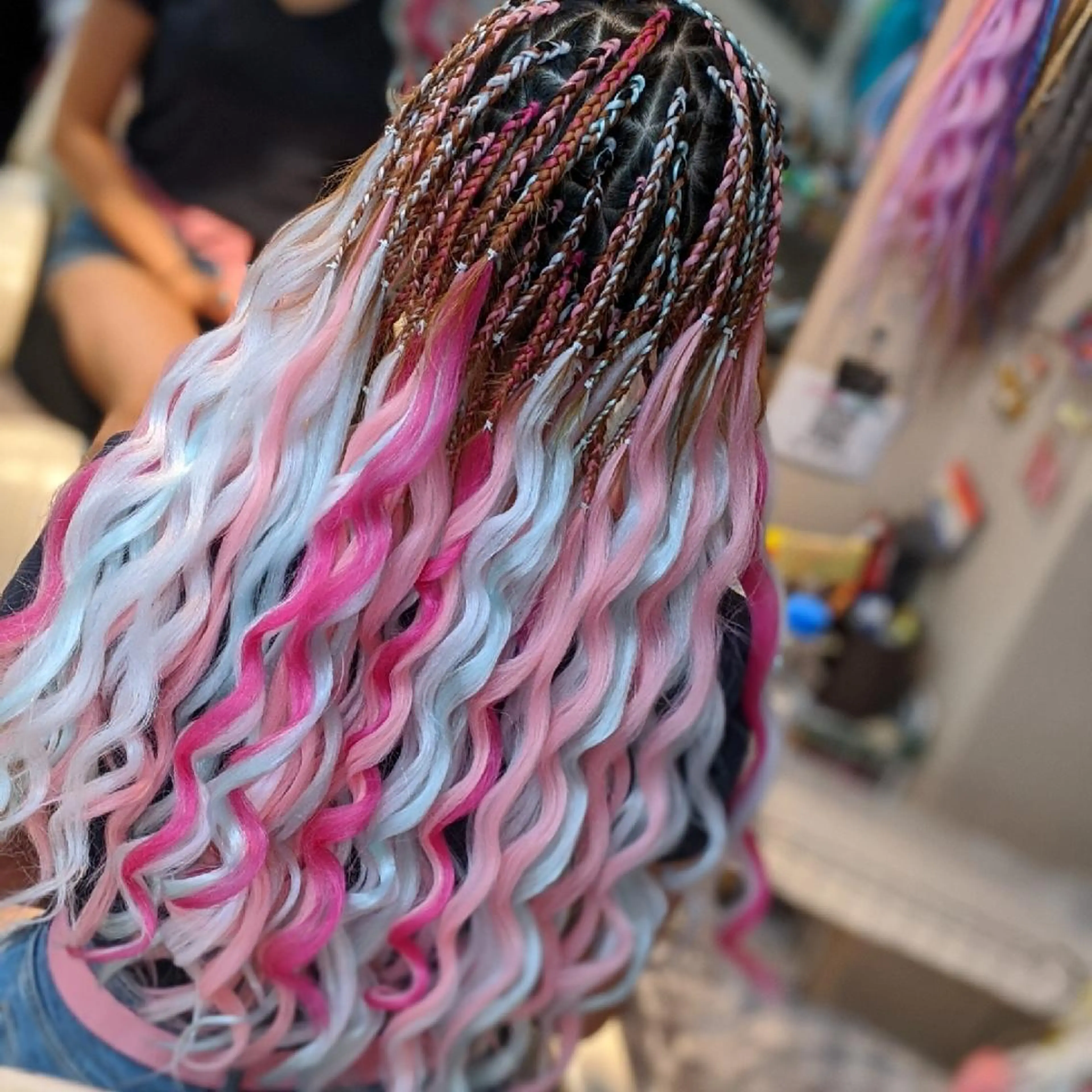 ロング ヘアアレンジ エクステ scamp ★のヘアスタイル