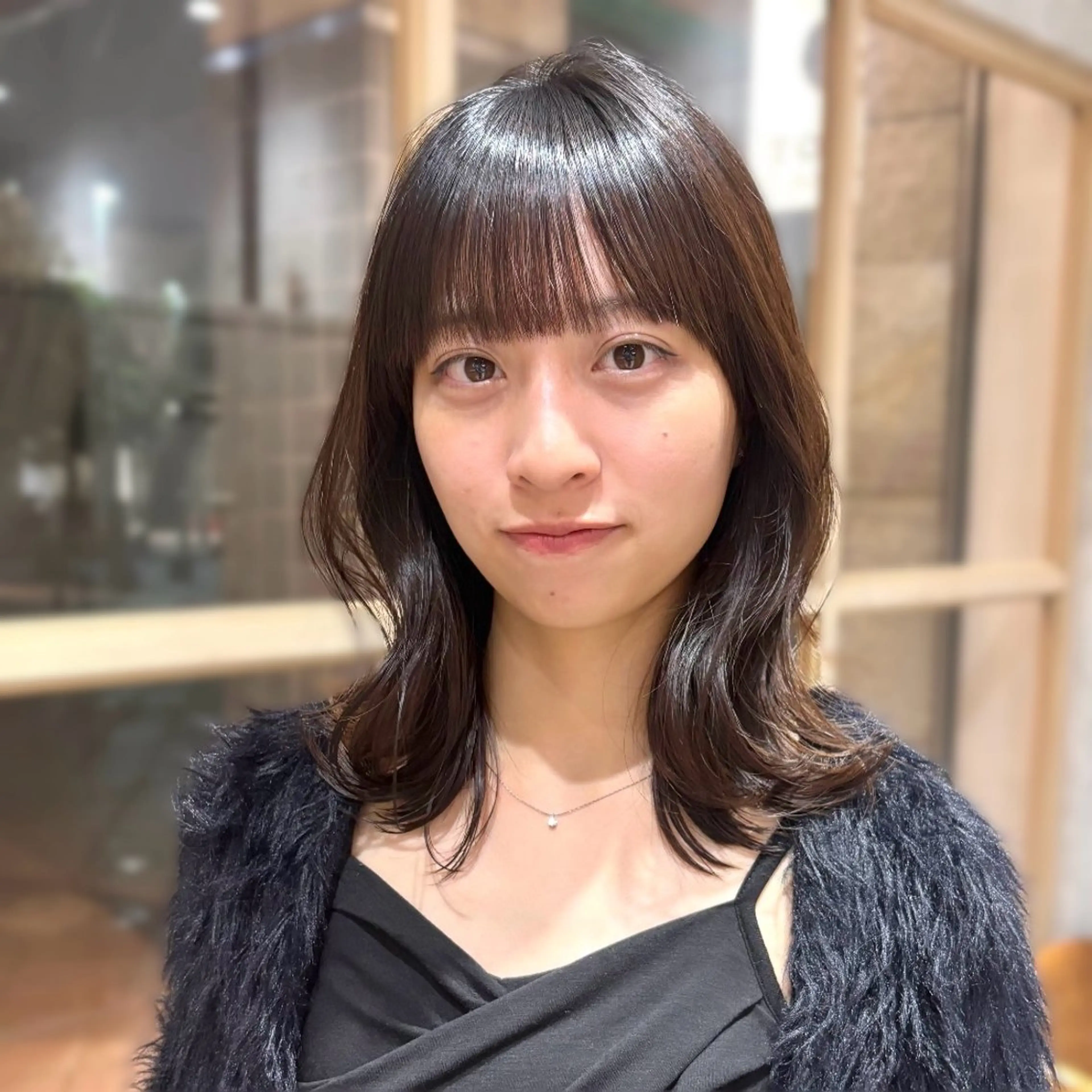 ミディアム 顔周りカット レイヤーカット カット 🎀Ayuka🎀 / ボブ/ 艶カラーのヘアスタイル