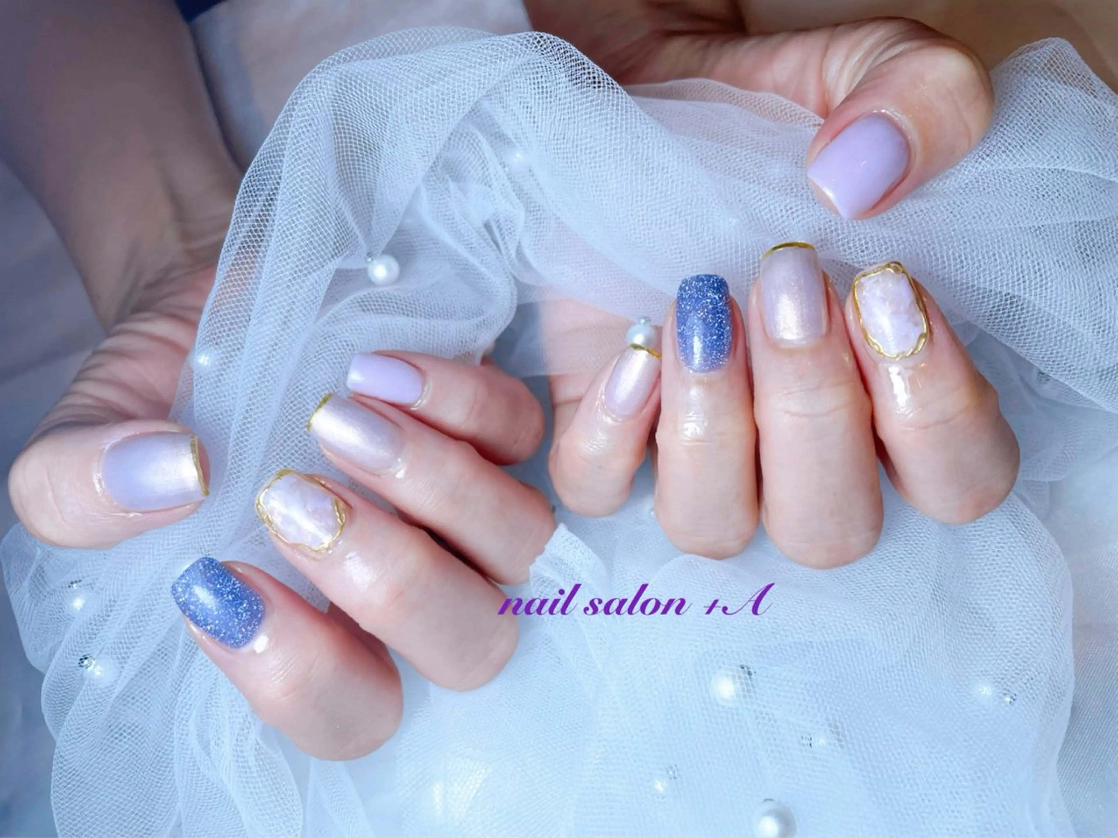 ミディアム ハンドネイル nail salon +A所属・Nail Salon +Aのネイルデザイン