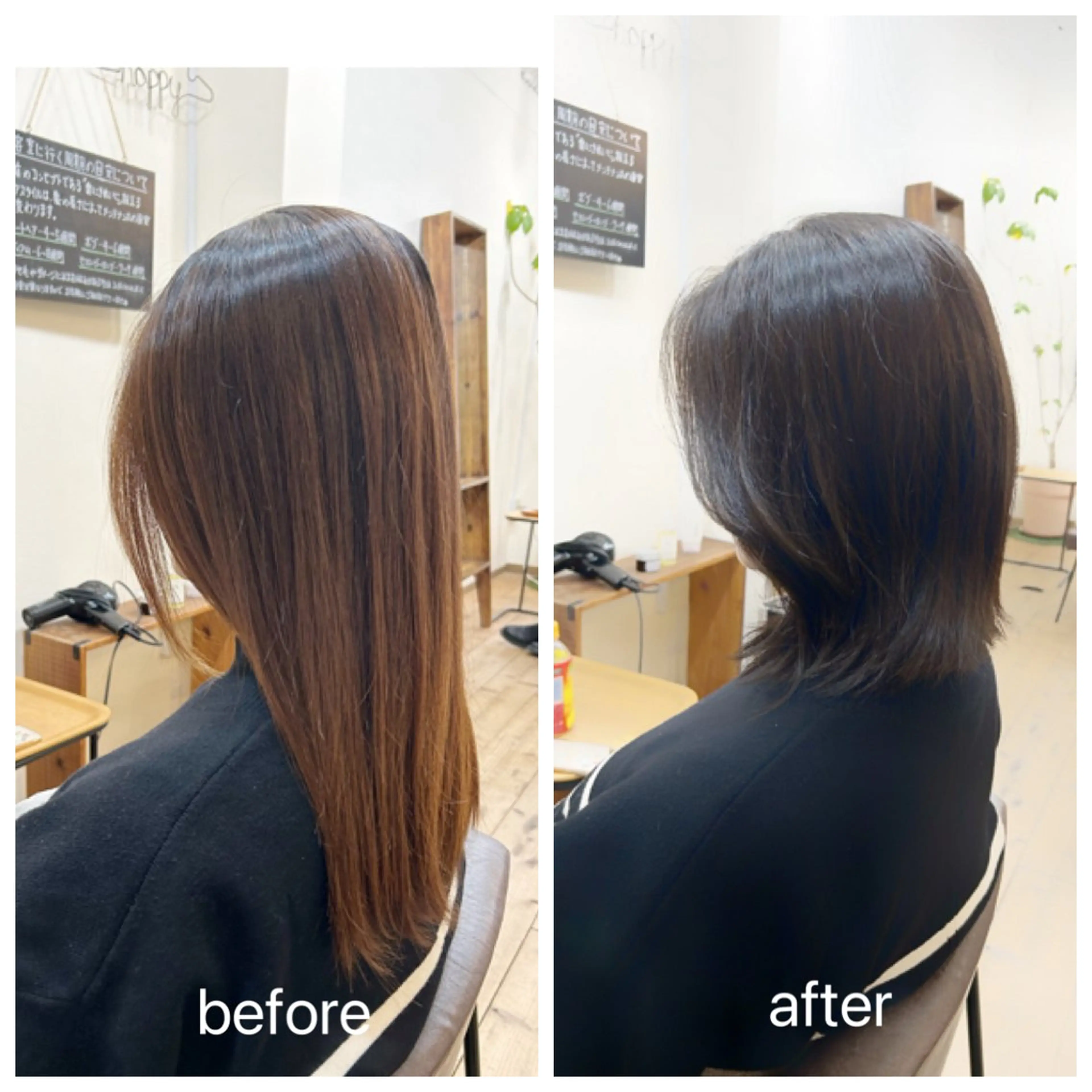 ミディアム カラー nest  のヘアスタイル