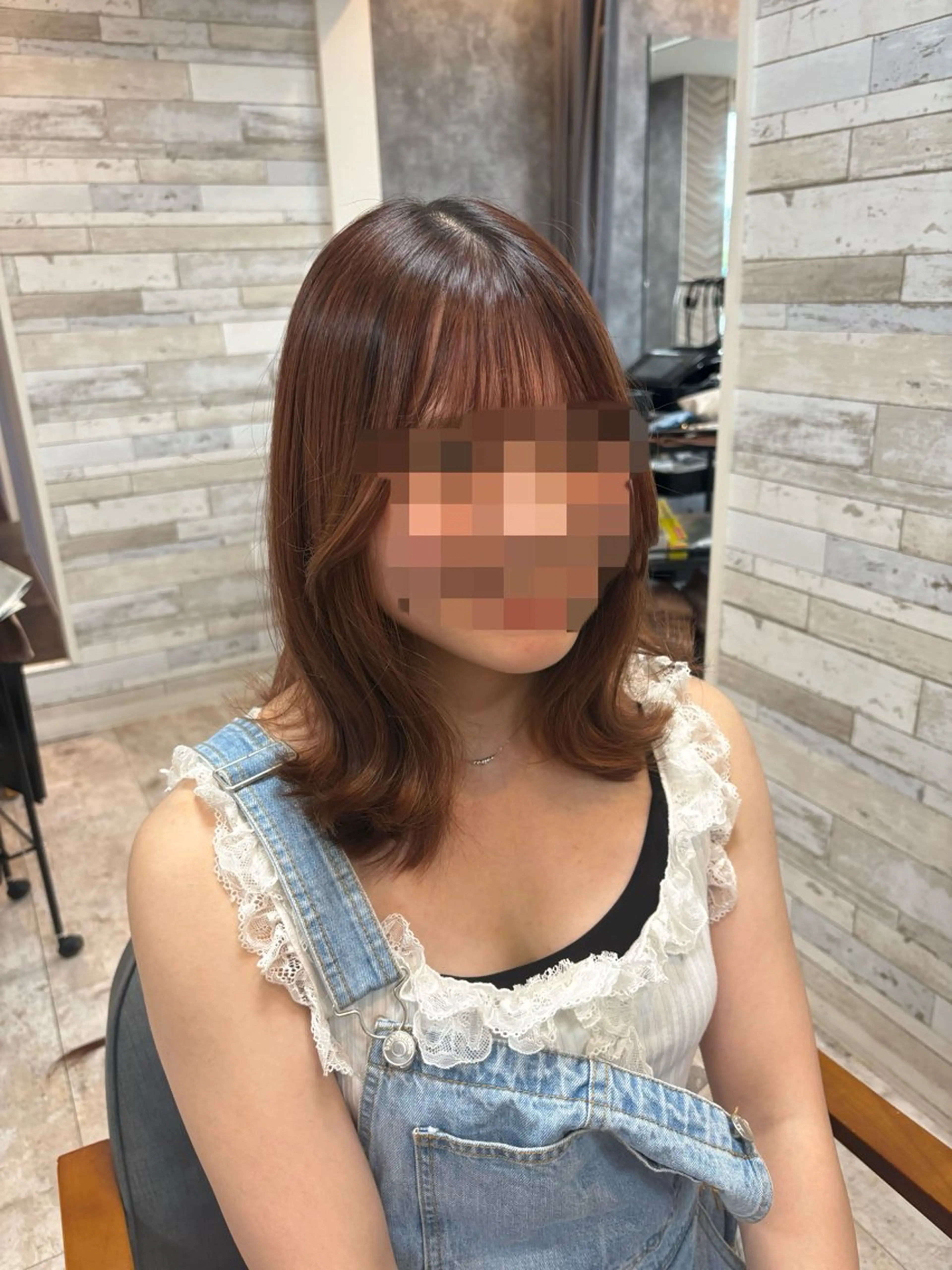 前髪縮毛矯正+前髪カットの写真