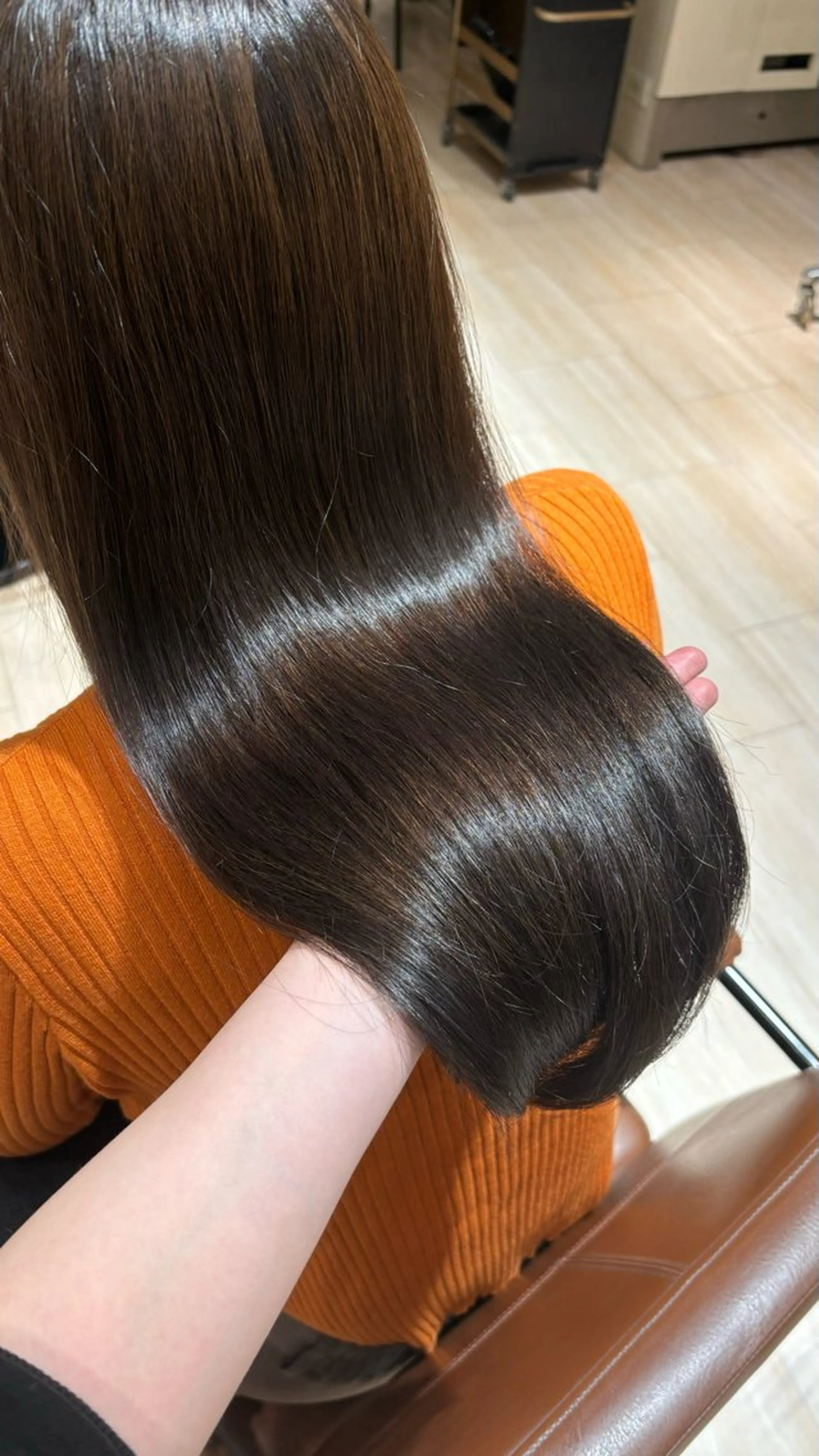 ロング カラー seri💜艶カラー 💖ヘアアレンジのヘアスタイル