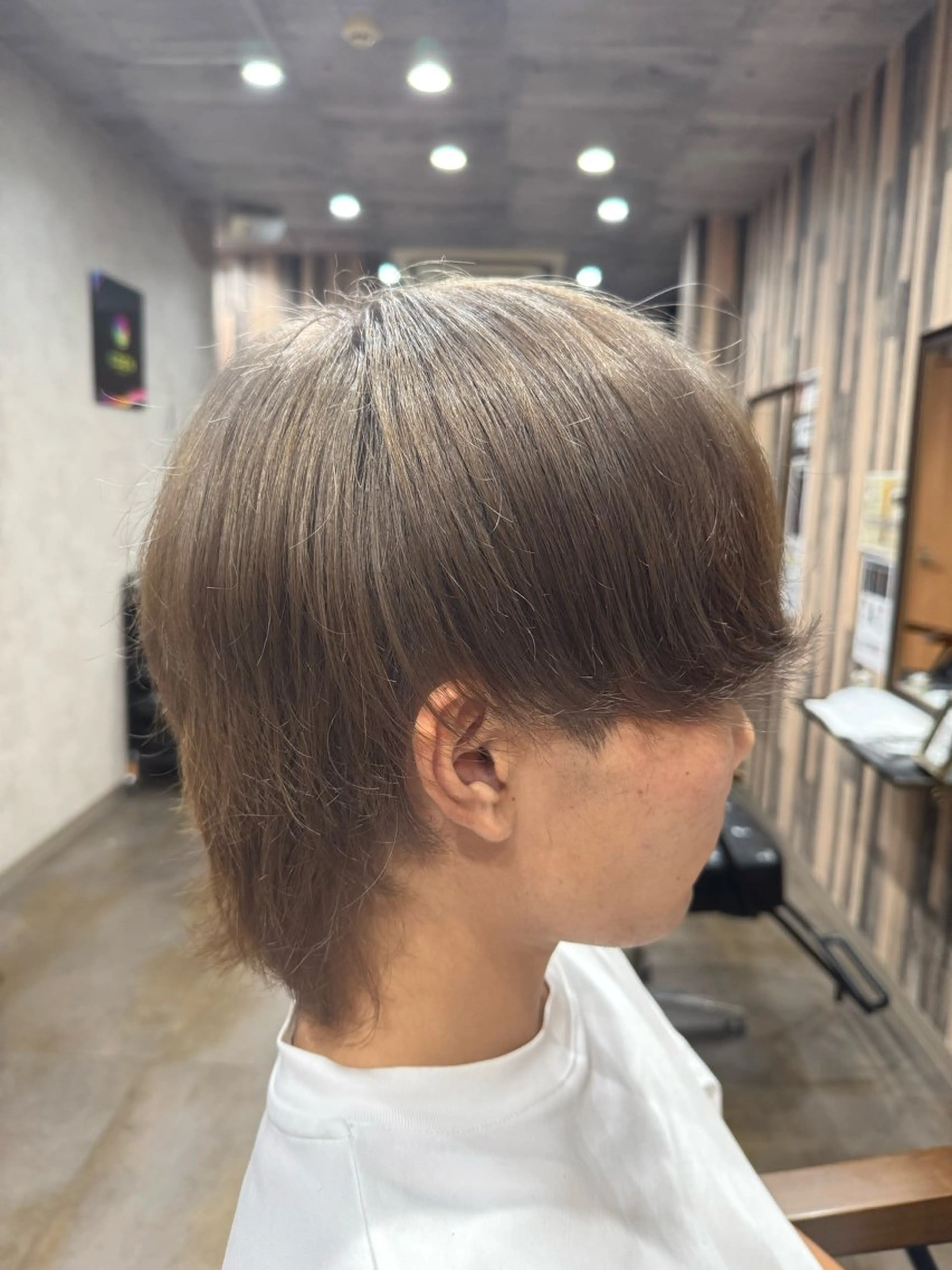 カラー メンズ グレージュ ミルクティーグレージュ 毛流れ/シャドウ 🇰🇷AYATOのヘアスタイル