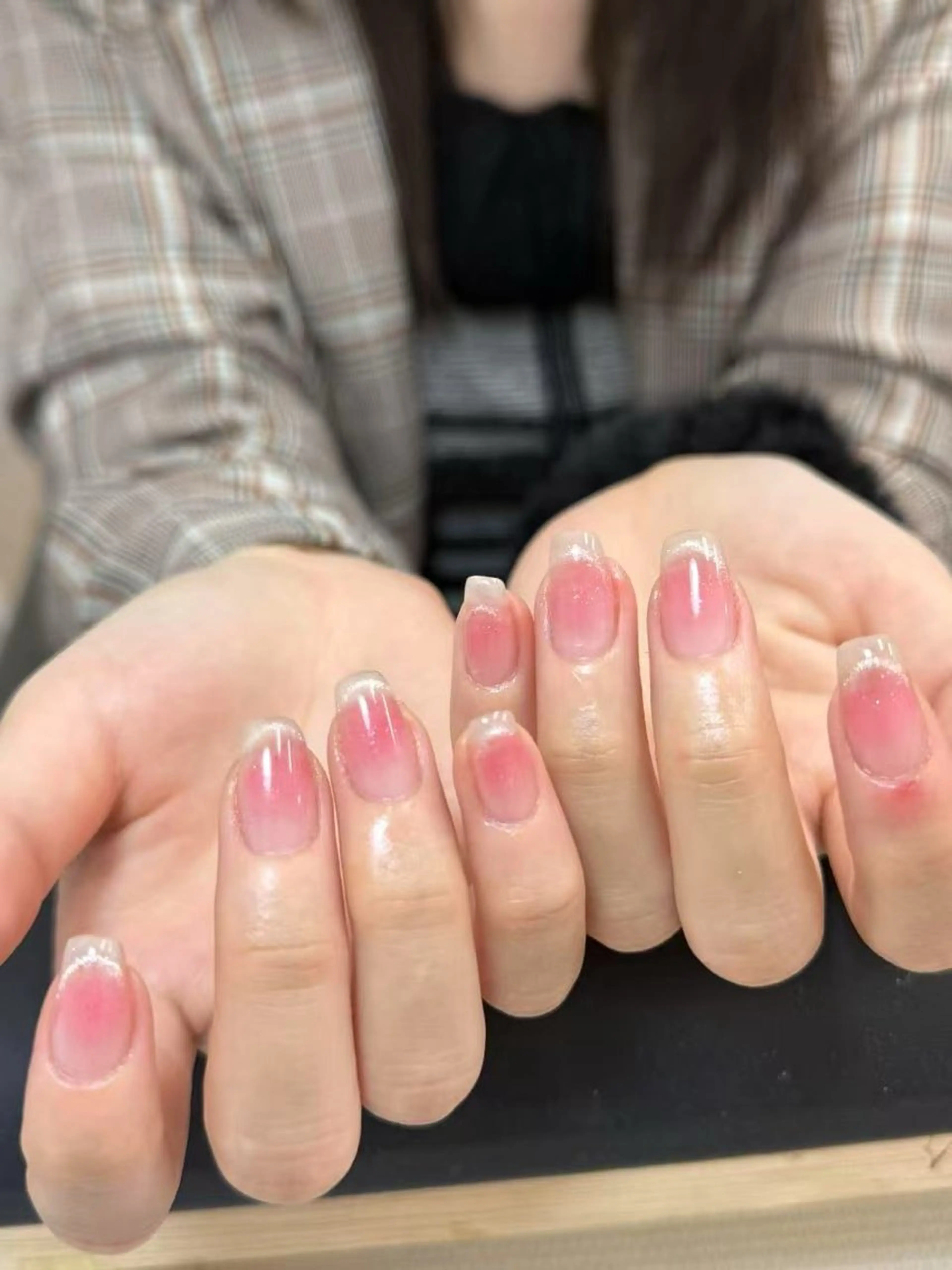 ネイル ハート 韓国ネイル オフィスネイル ワンカラーネイル シンプルネイル ハンドネイル Lynn_ Nailのネイルデザイン
