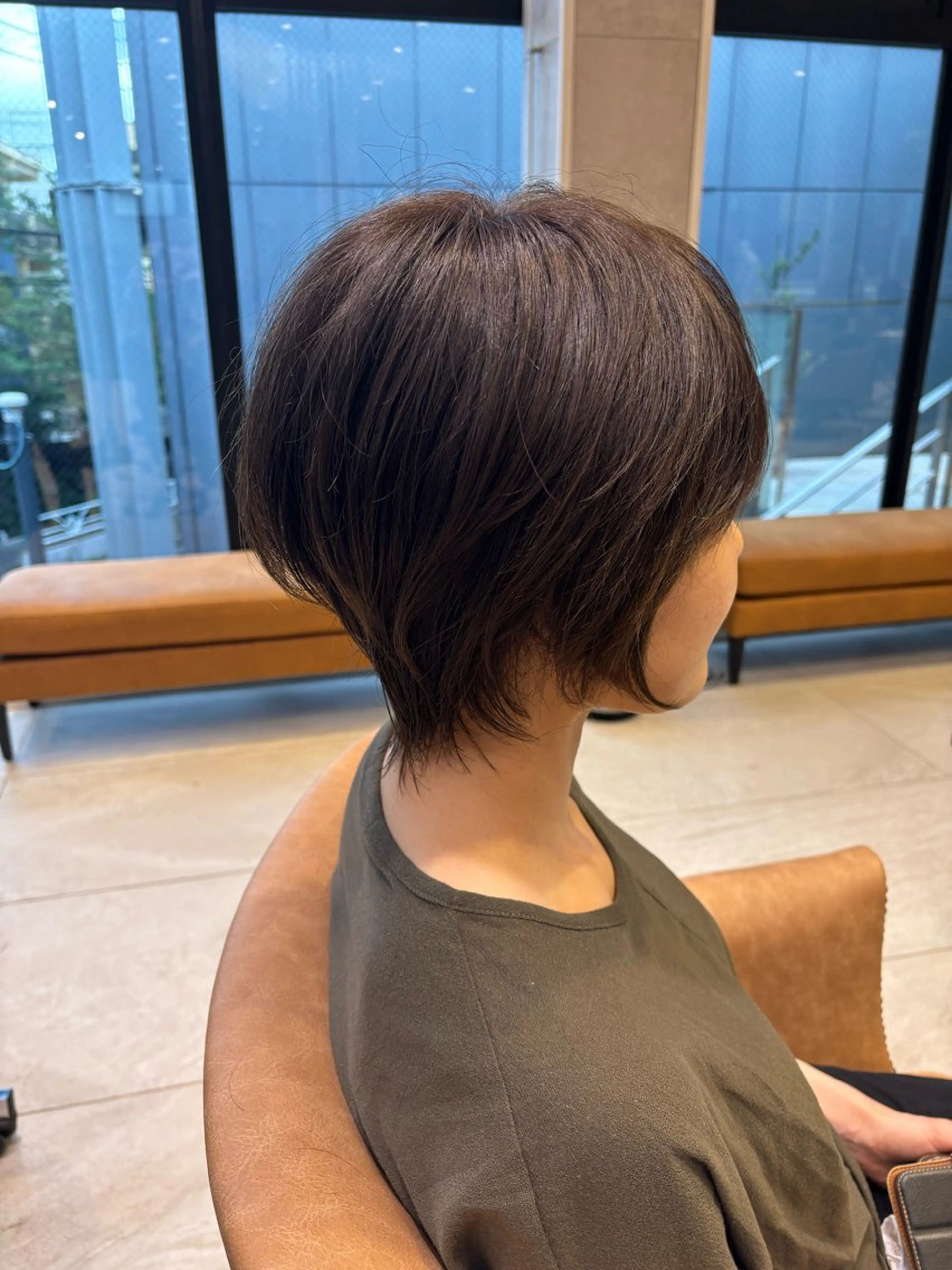 ショート カット トリートメント 無料カットモデル /小顔ショート/荒砂のヘアスタイル