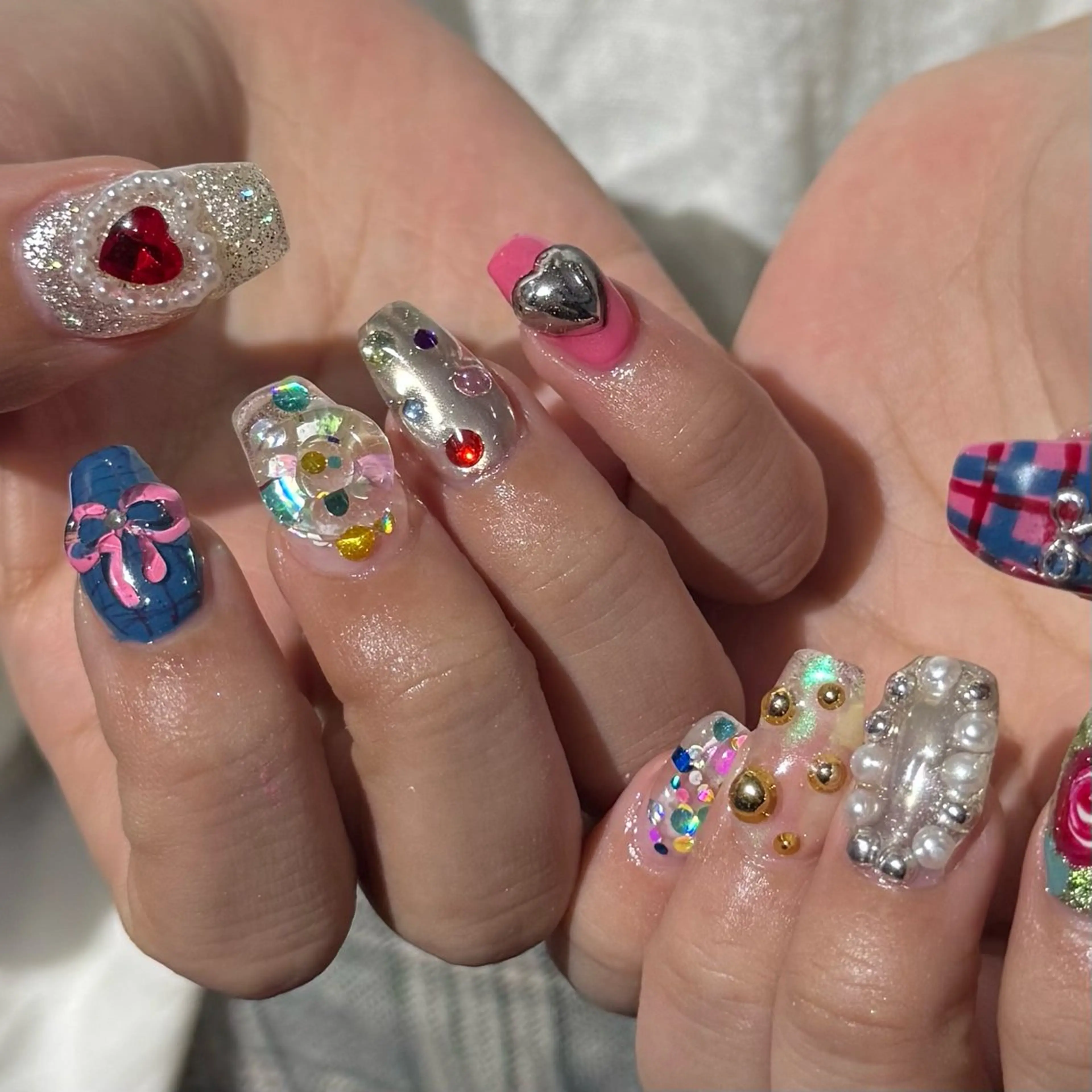 ミディアム 小川 柚香のネイルデザイン