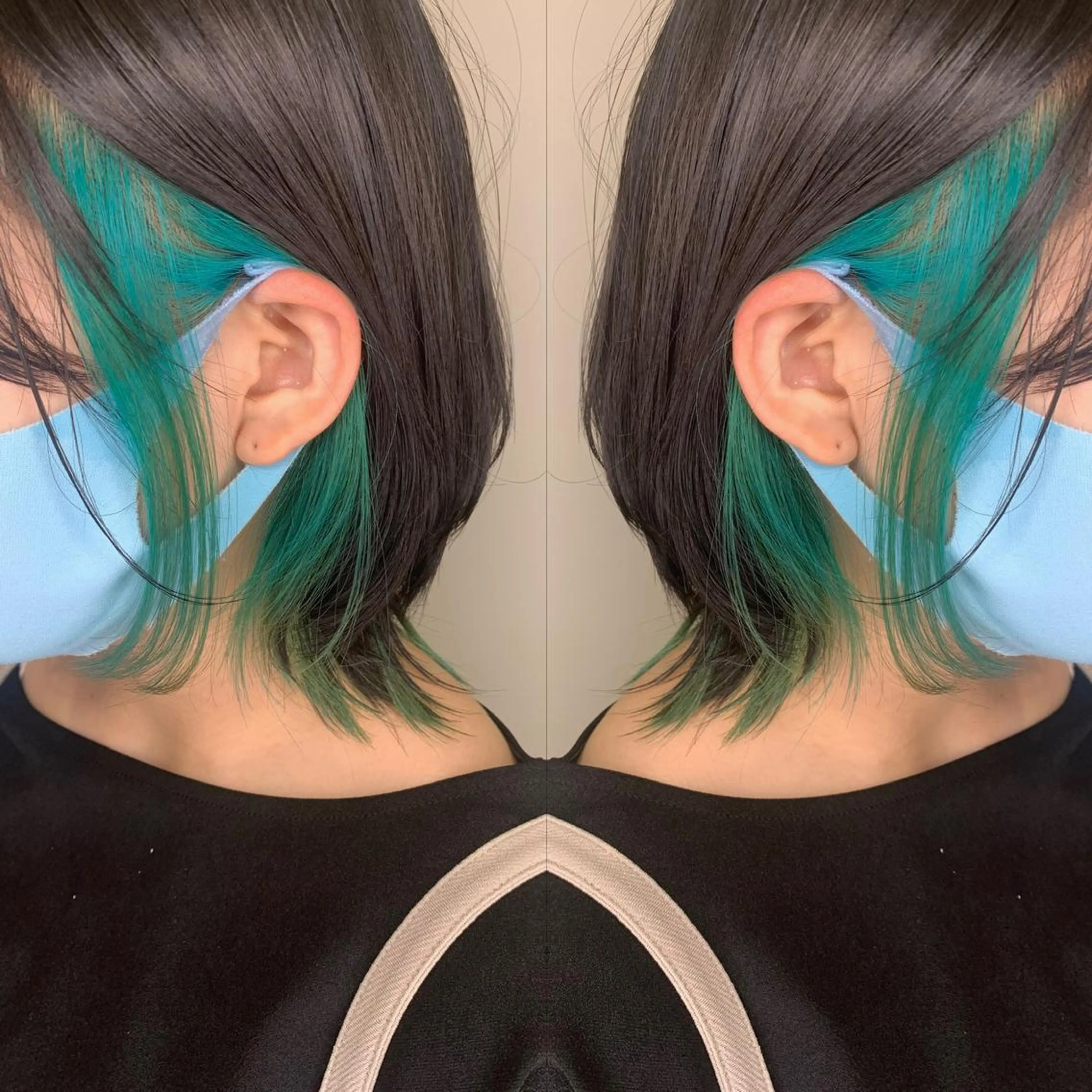 ミディアム カラー インナーカラー 伊藤 裕貴のヘアスタイル