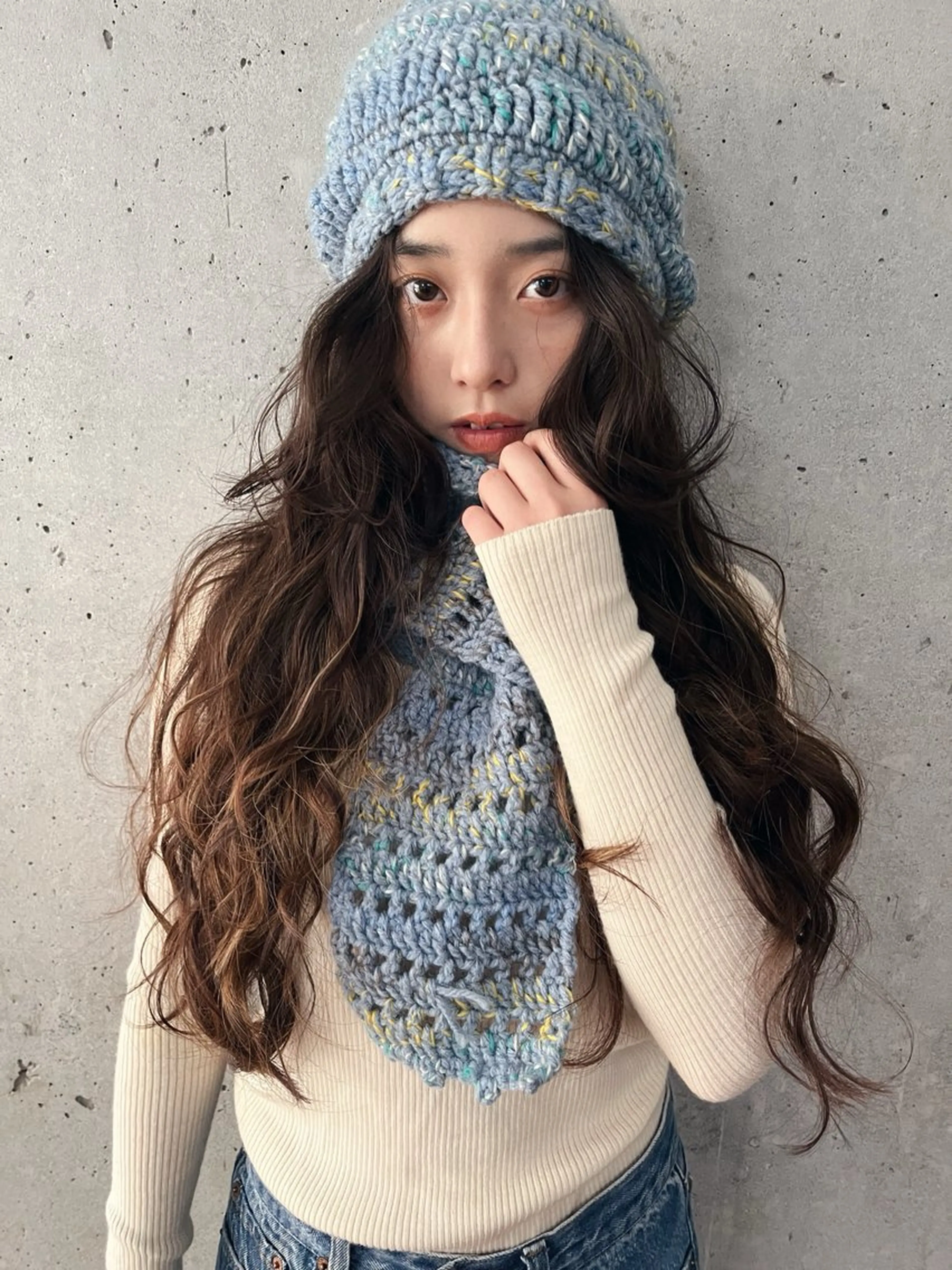 ロング パーマ カット パーマ 暖色/パーマ 🌼クニトウメイのヘアスタイル