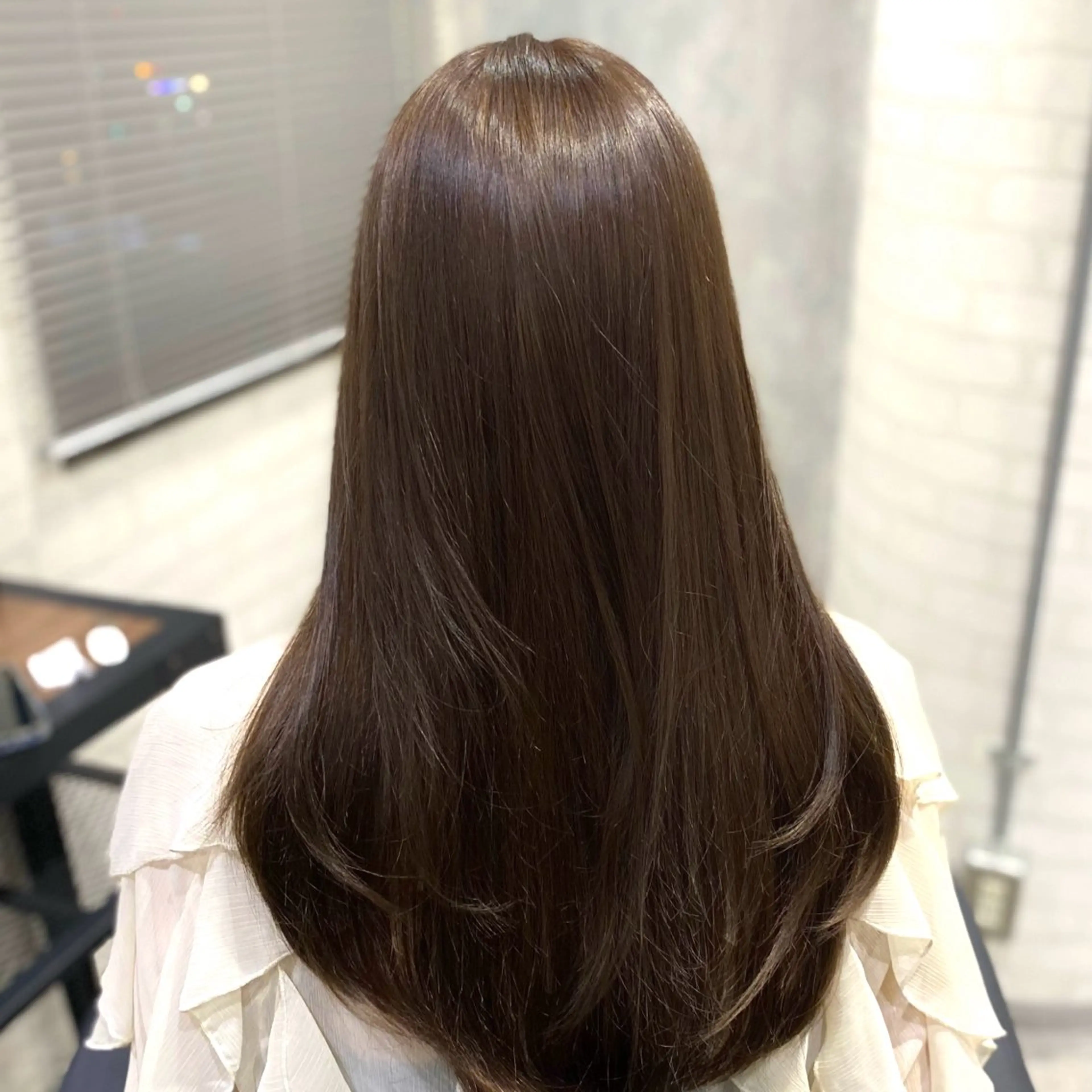 ロング カラー 透明感カラー カット ヘアカラー トリートメント shiori/透明感 /顔周り/髪質改善のヘアスタイル