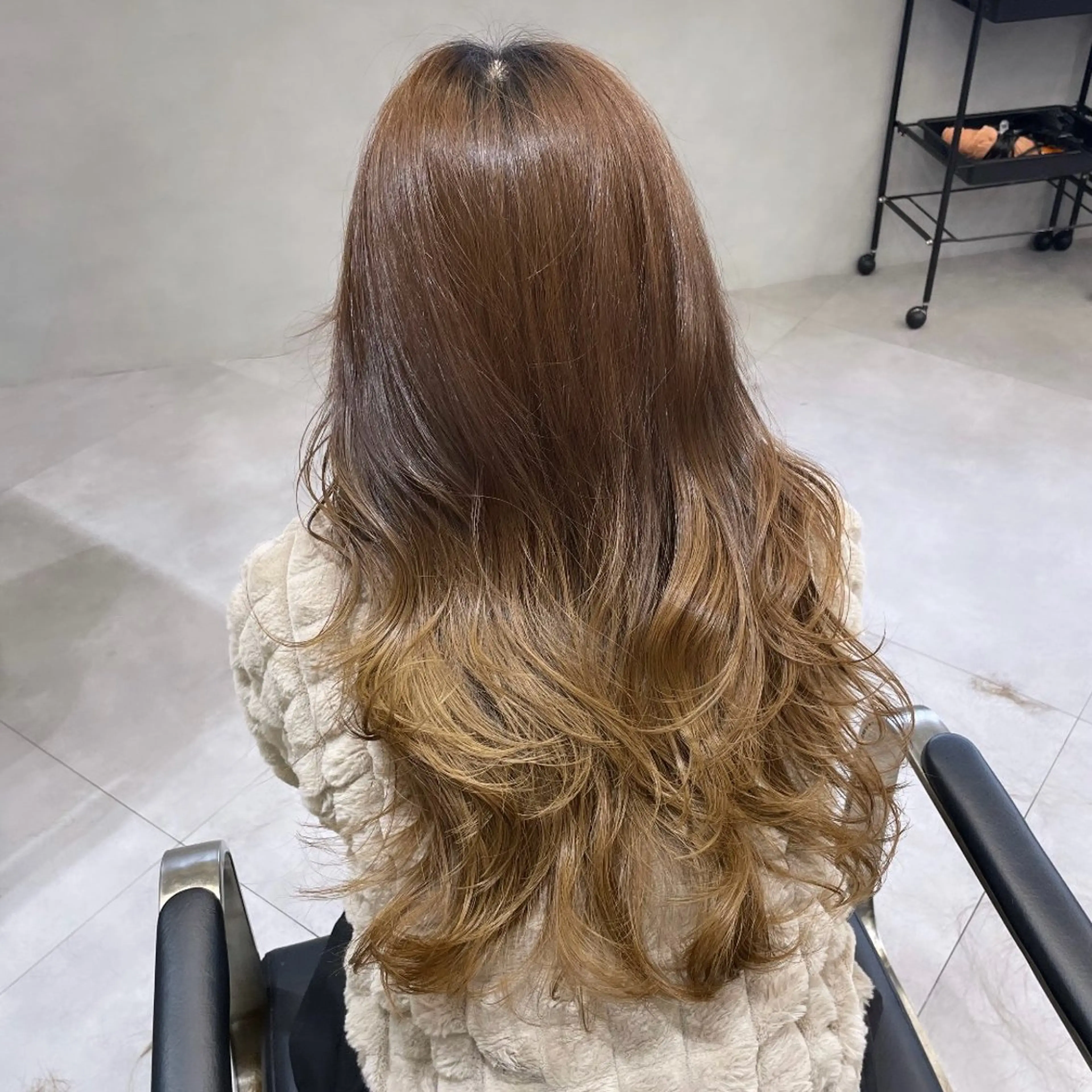 ロング レイヤーカット カット Rui/透明感カラー 暖色/レイヤーカットのヘアスタイル