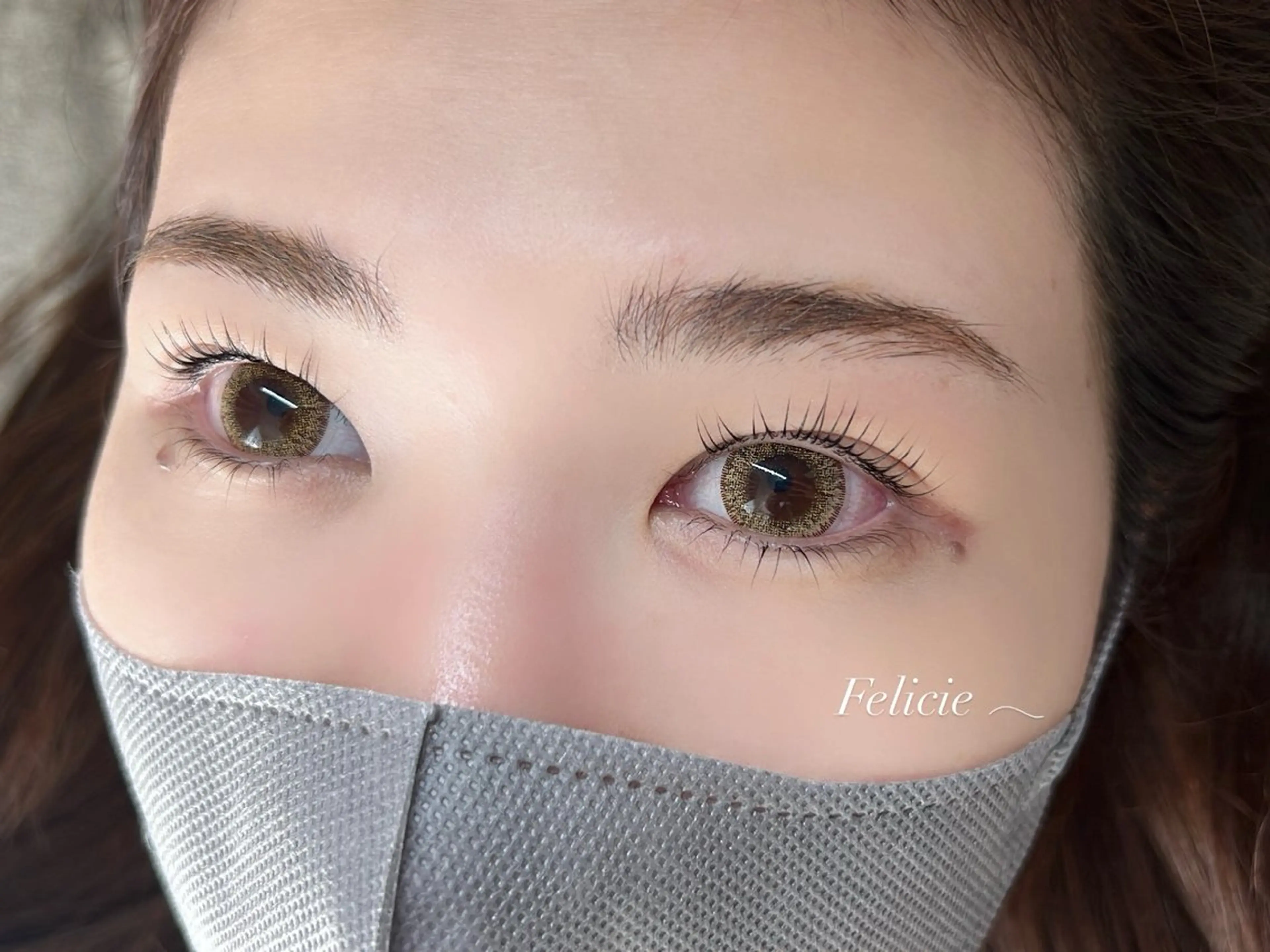 マツエク・マツパ パリジェンヌラッシュリフト マツパ Felicie＊ Sayakaのマツエク・マツパデザイン