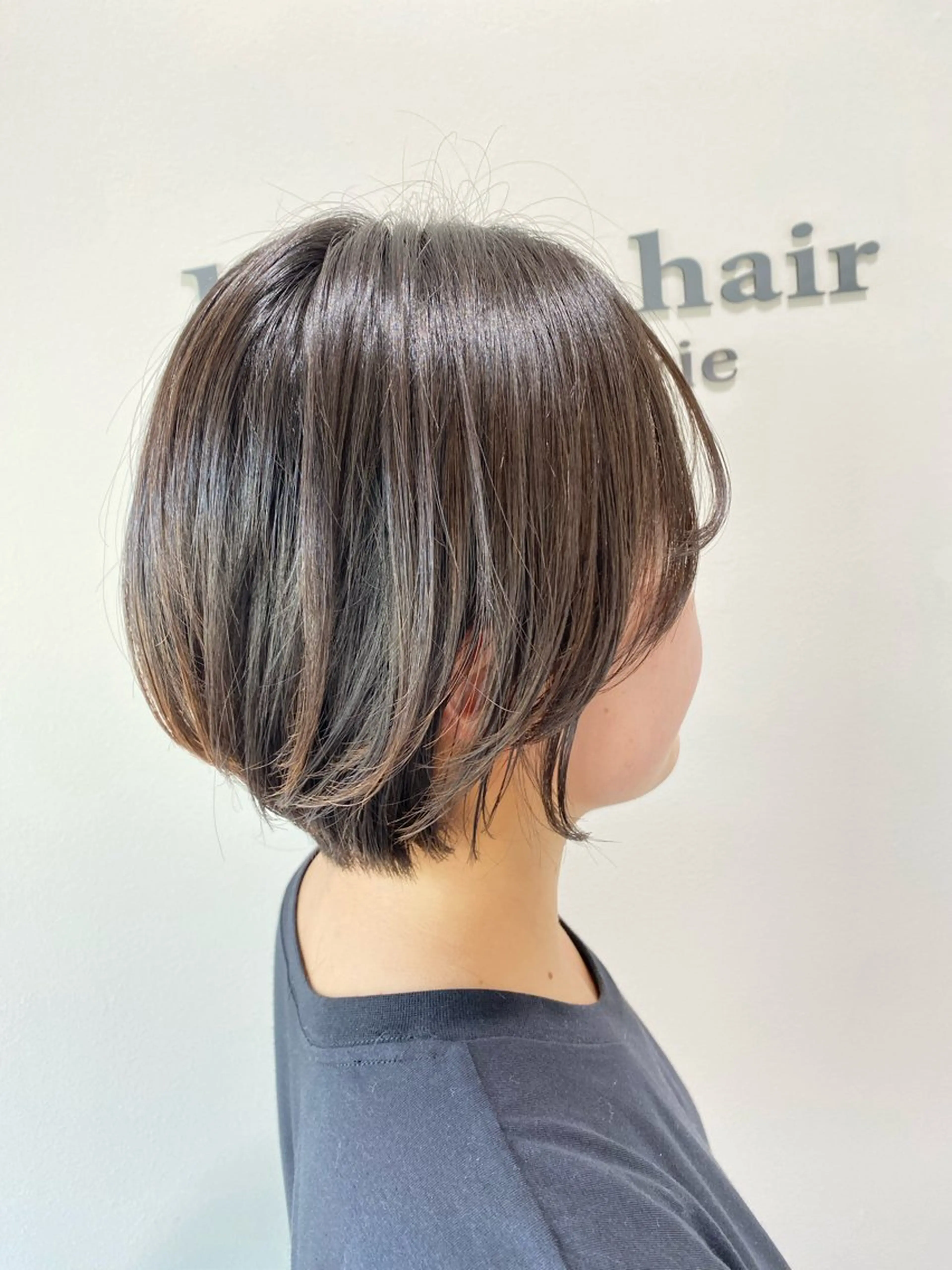 ショート 丸みショート ショートヘア 大島 瑞穂　ビズヘアーのマツエク・マツパデザイン