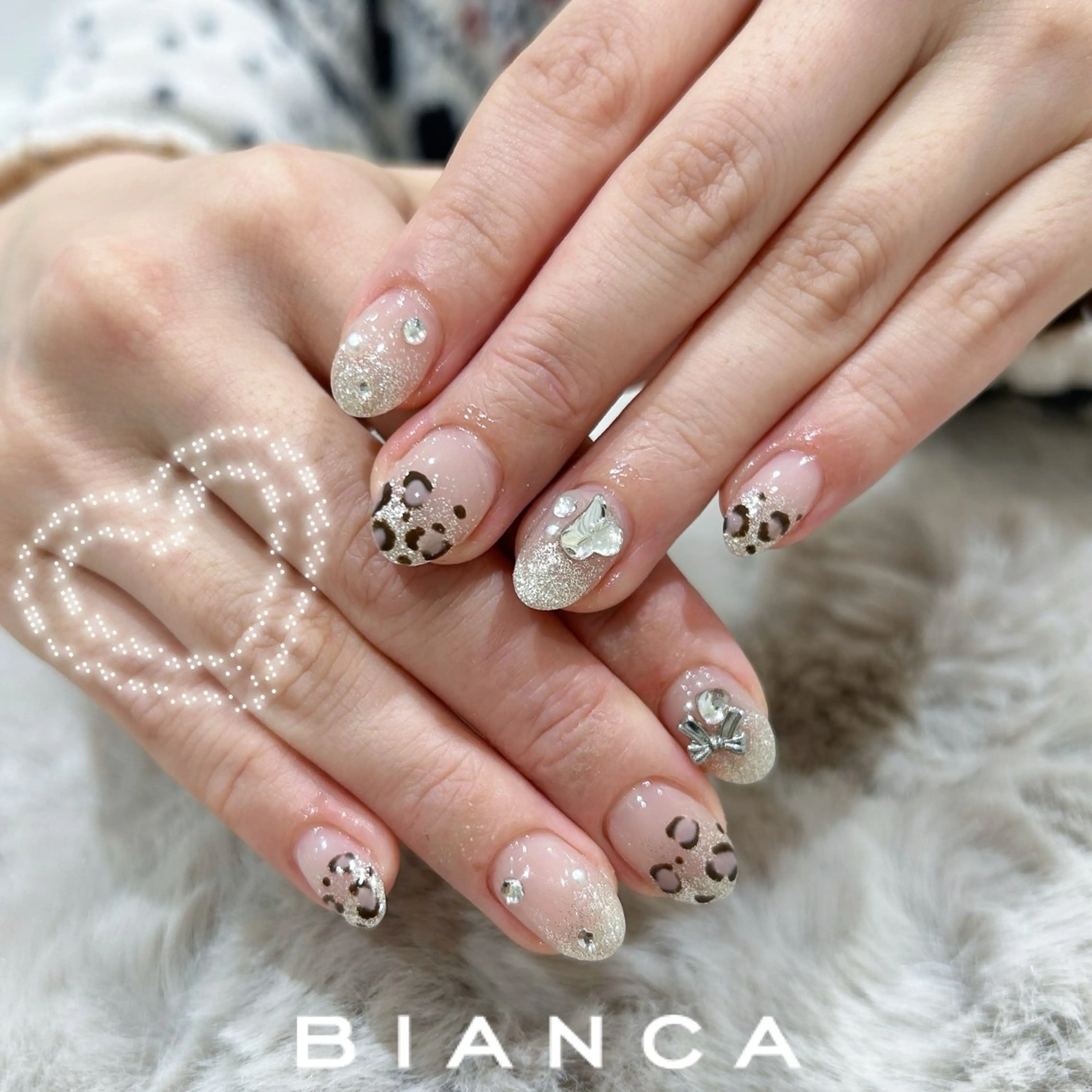 ネイル ハンドネイル Bianca 川口 moe˖ ࣪⊹のネイルデザイン