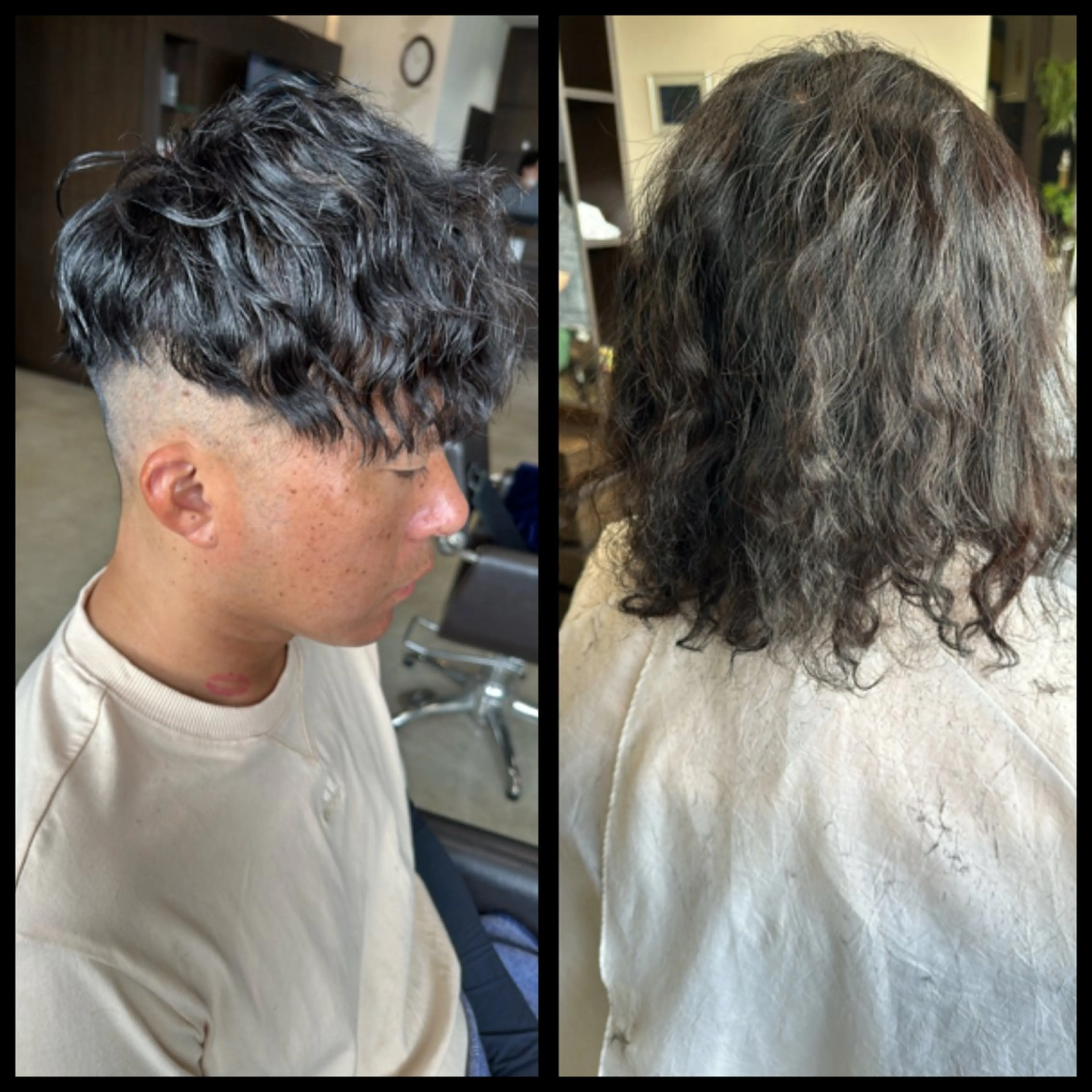 パーマ メンズ 中島 剛のヘアスタイル