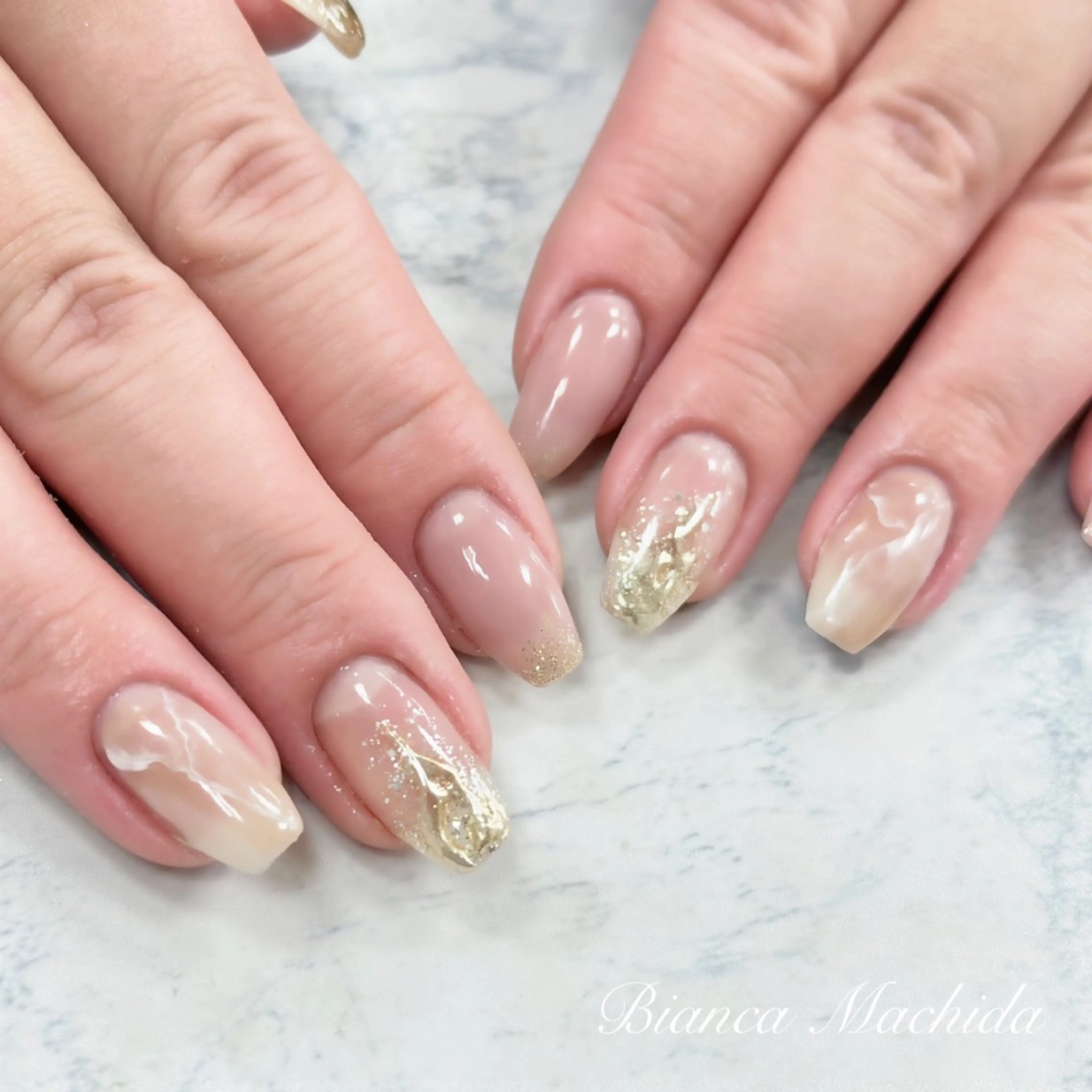 ネイル ハンドネイル Bianca👼🏻 OIKAWAのネイルデザイン