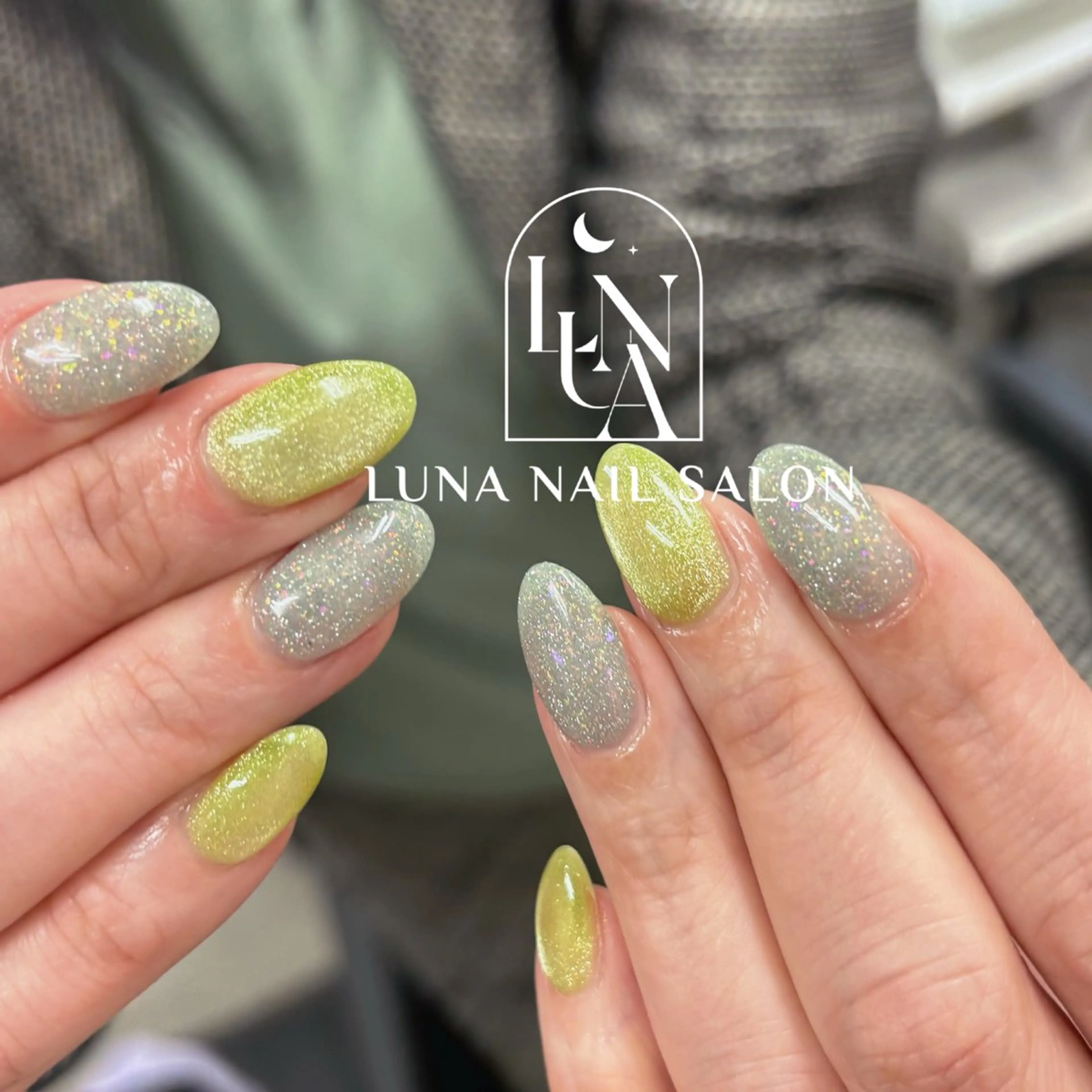ネイル アートネイル フレンチネイル ジェルネイル ガラスフレンチ 韓国ネイル ハンドネイル ハンドケア LUNA Nail salon💕のネイルデザイン