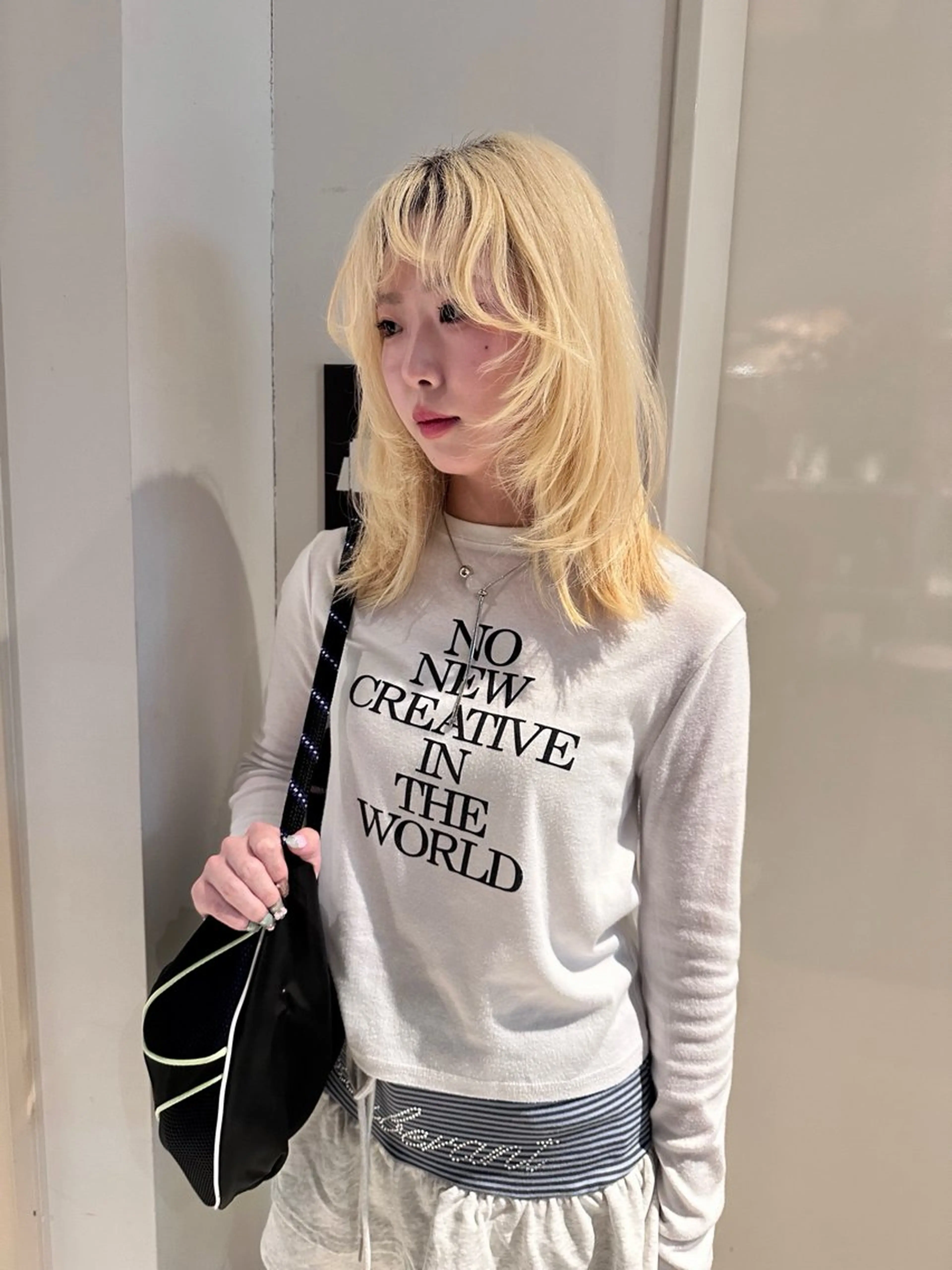 セミロング 顔まわりレイヤー レイヤーカット clear of hair LiT店所属・及川 遥/レイヤー/ カットモデルのヘアスタイル