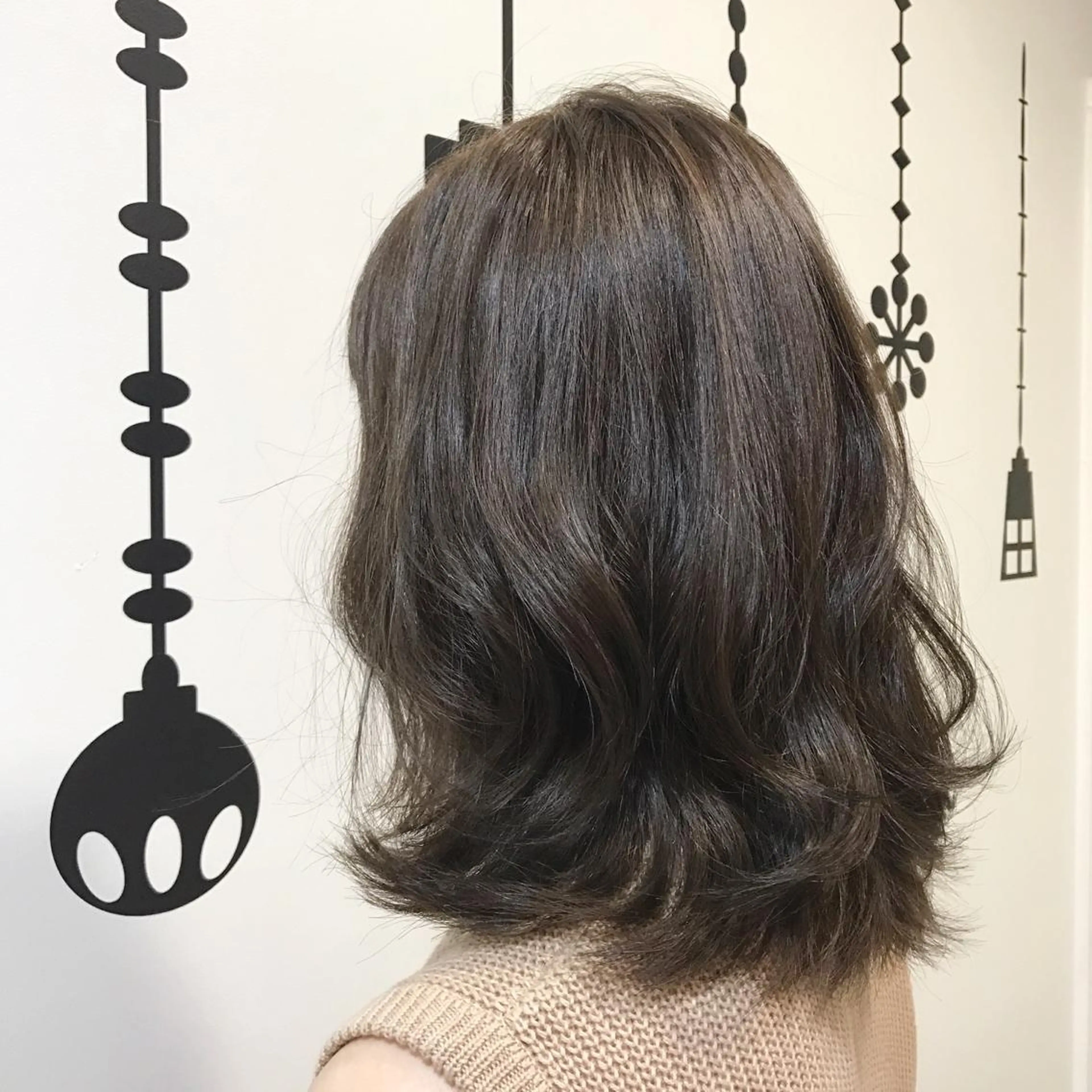 ミディアム カラー ブルーカラー ブルージュ 村井 香怜のマツエク・マツパデザイン