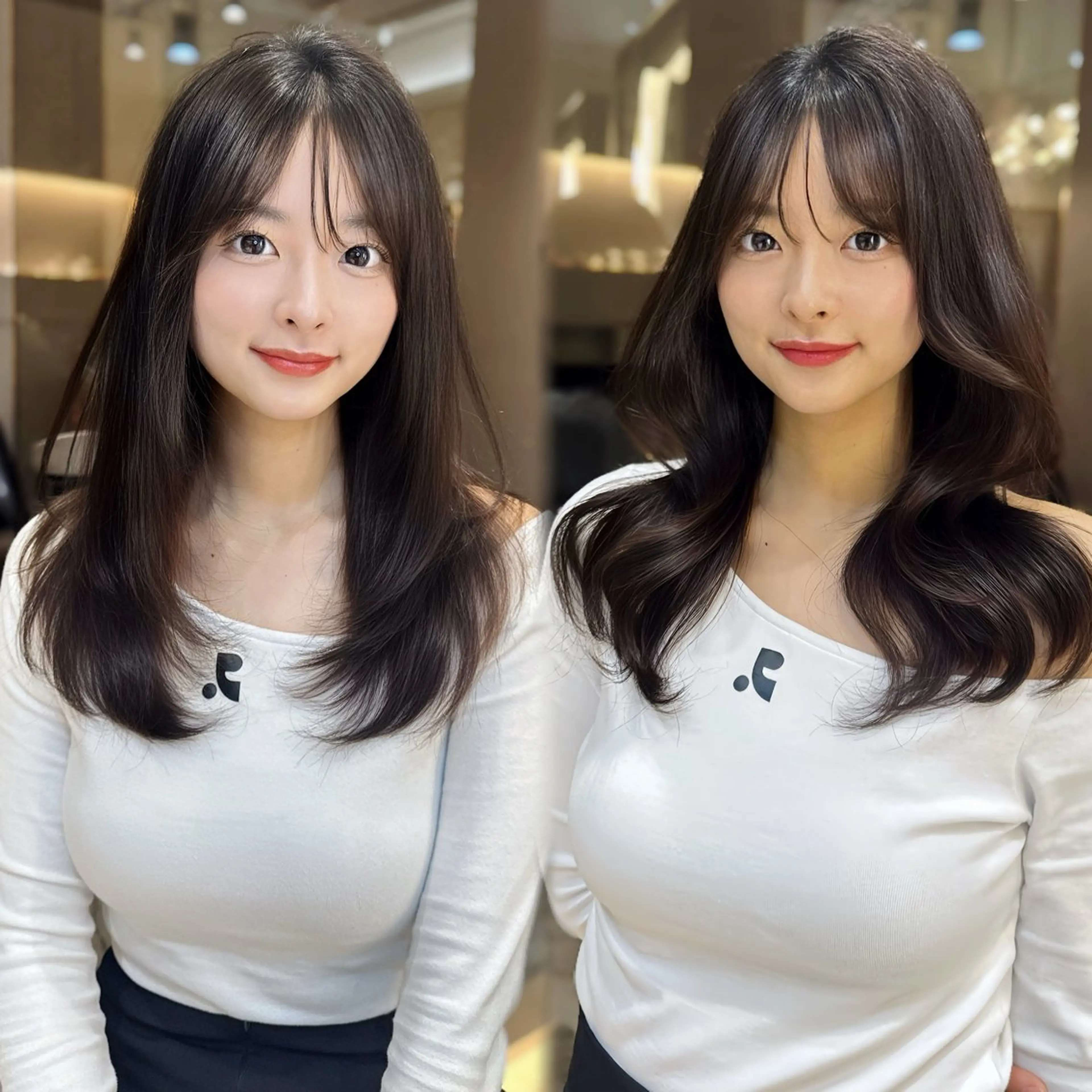 ロング 前髪/顔周り❣️ 縮毛矯正/おばかんのヘアスタイル