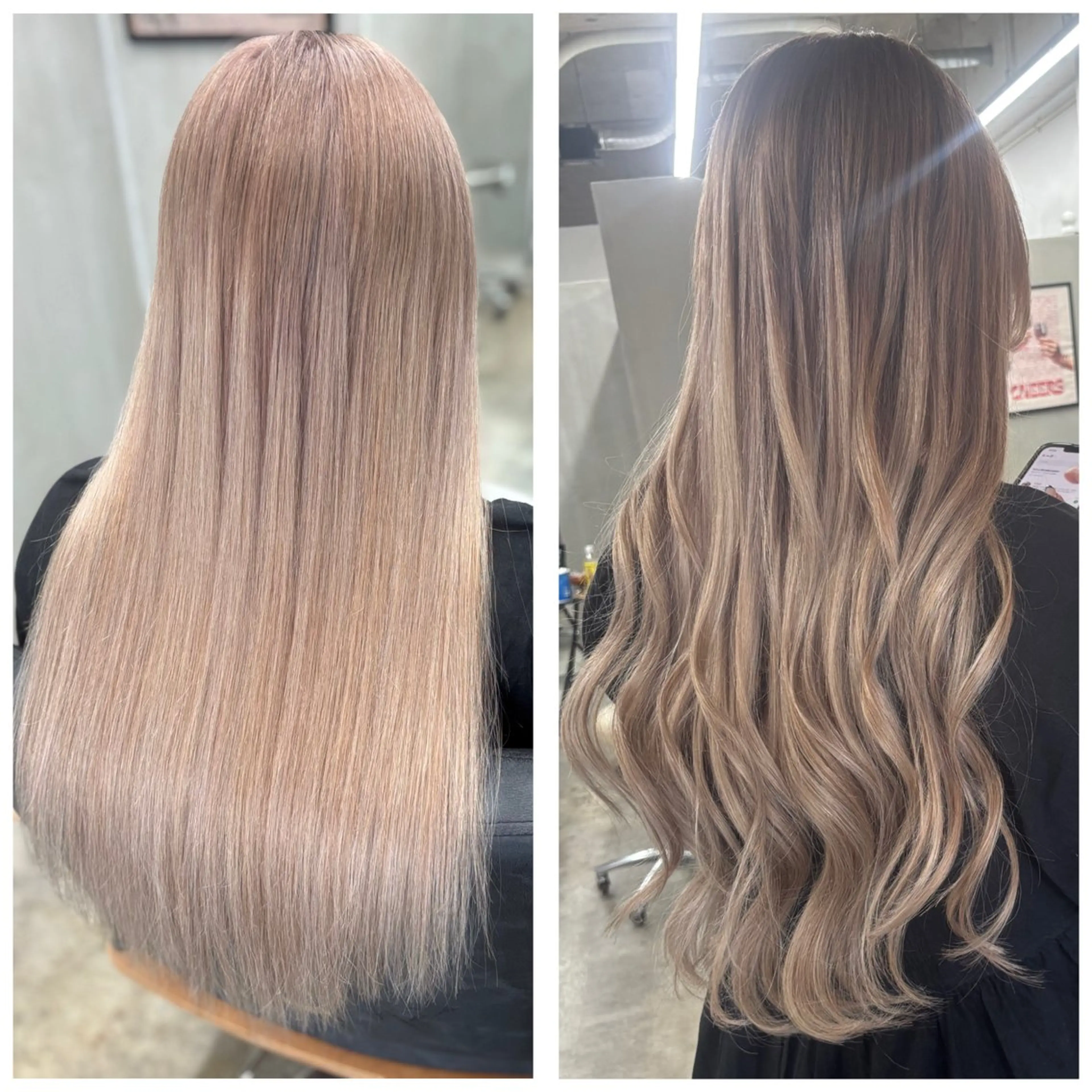 ロング シールエクステ エクステ エクステ miloc Maikaのヘアスタイル