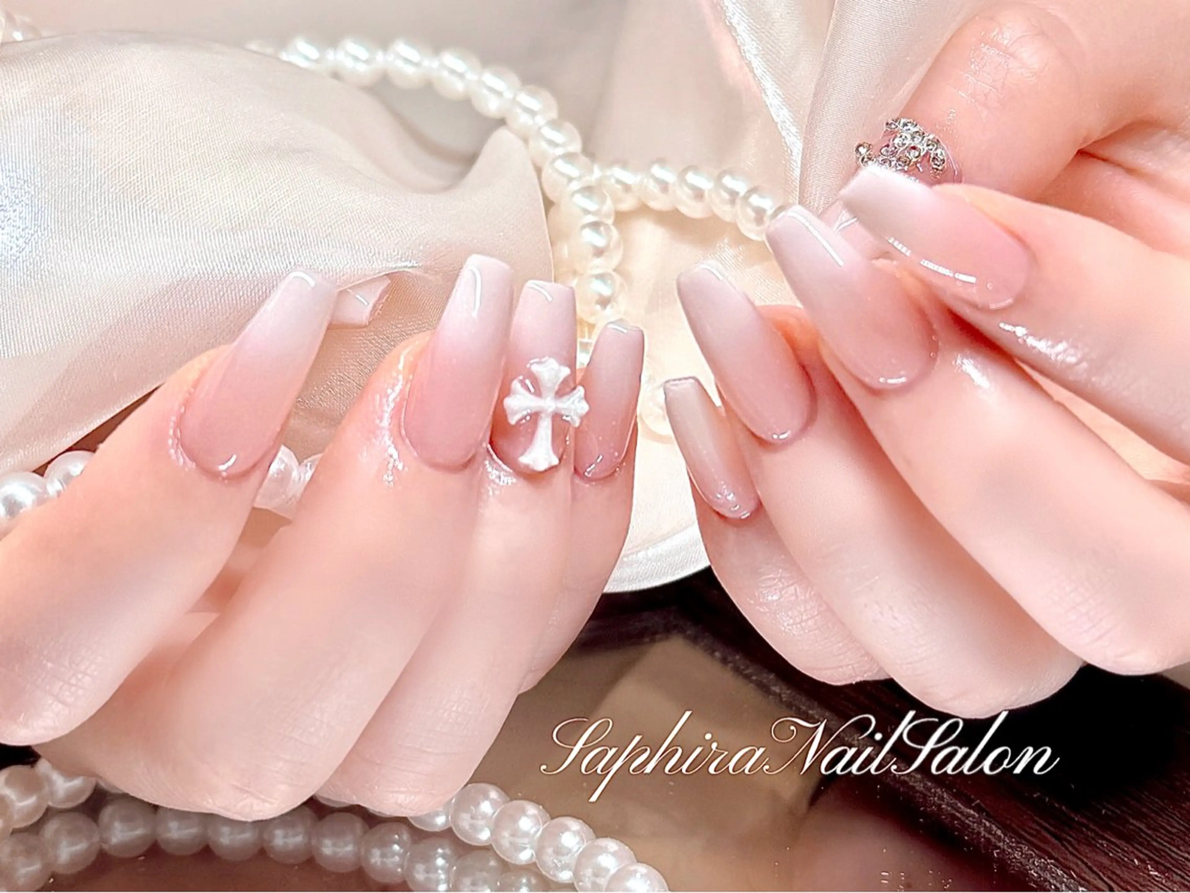 カラー ハンドネイル Saphiraネイル サロン錦糸町のネイルデザイン