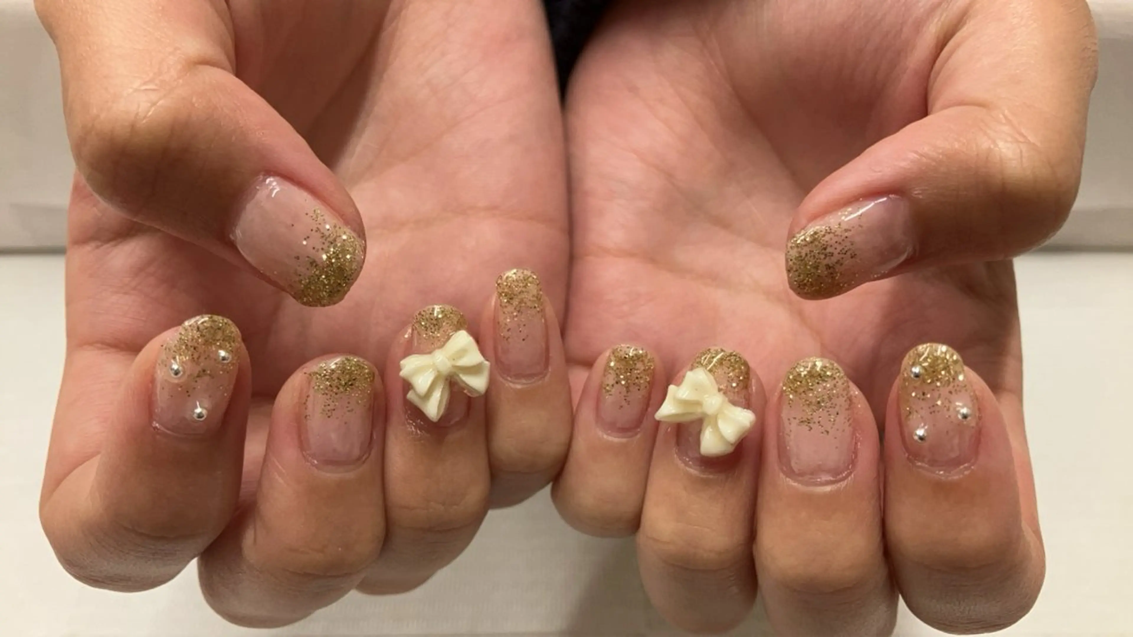 ネイル ラメ(グリッター) ラメグラデーション ハンドネイル Horizon☆Nails所属・Horizon ☆Nailsのネイルデザイン