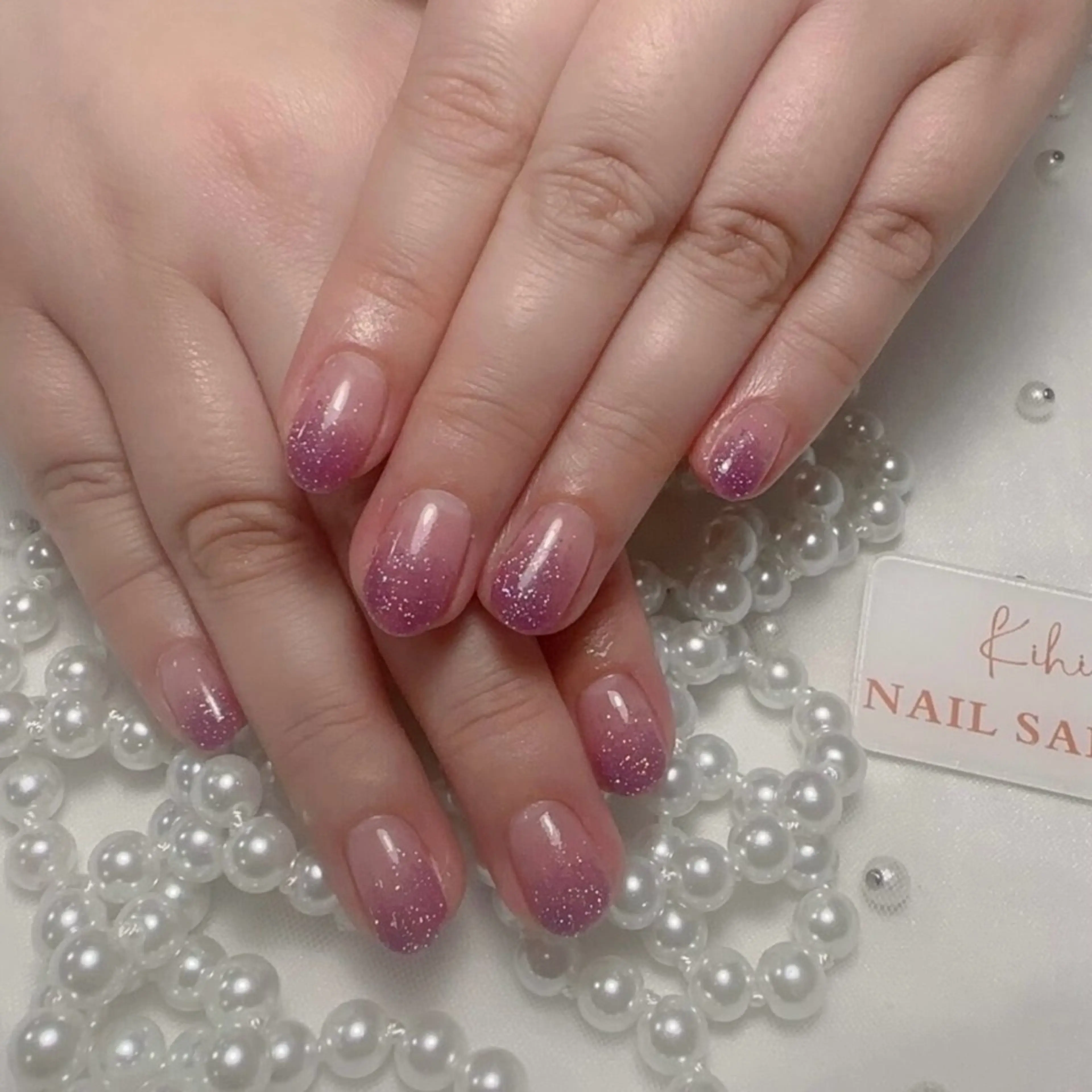 ネイル アートネイル フレンチネイル ジェルネイル グラデーション 韓国ネイル ハンドネイル ハンドケア さくら💮💮 【オフ無料】のネイルデザイン
