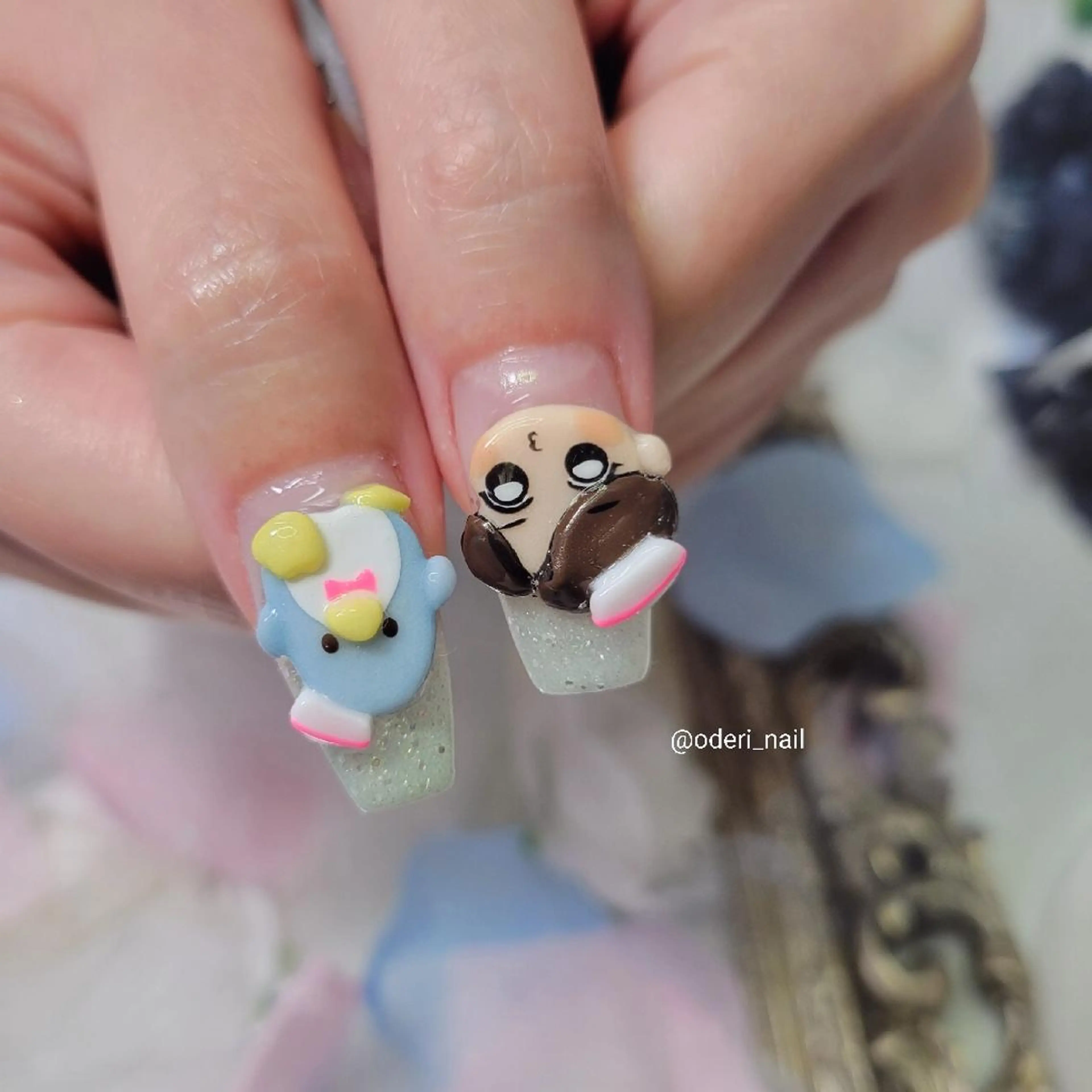 ネイル アートネイル ジェルネイル おで@ oderi_nailのネイルデザイン