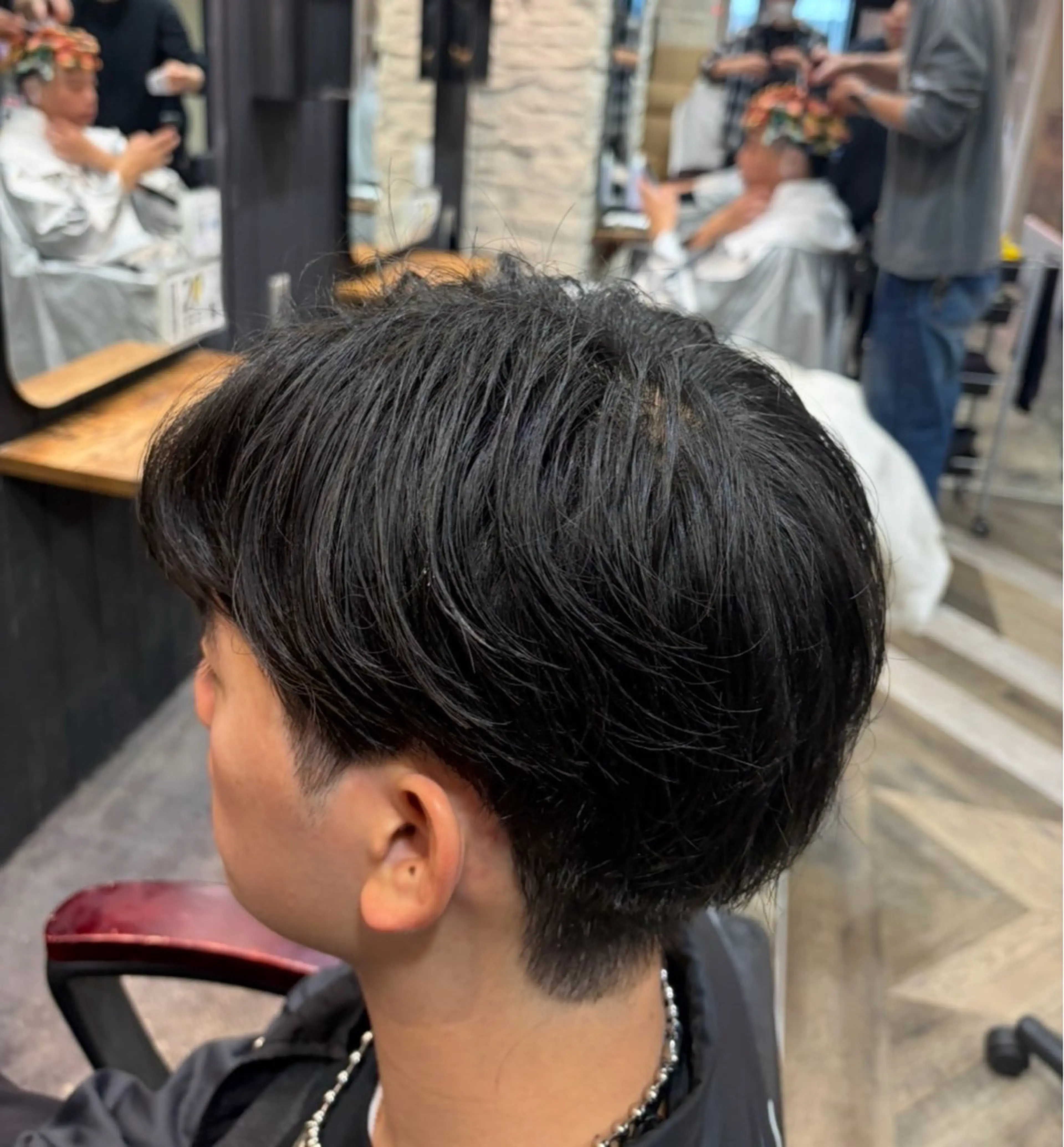 メンズ 縮毛矯正 縮毛矯正モデル/上村 コウスケのヘアスタイル