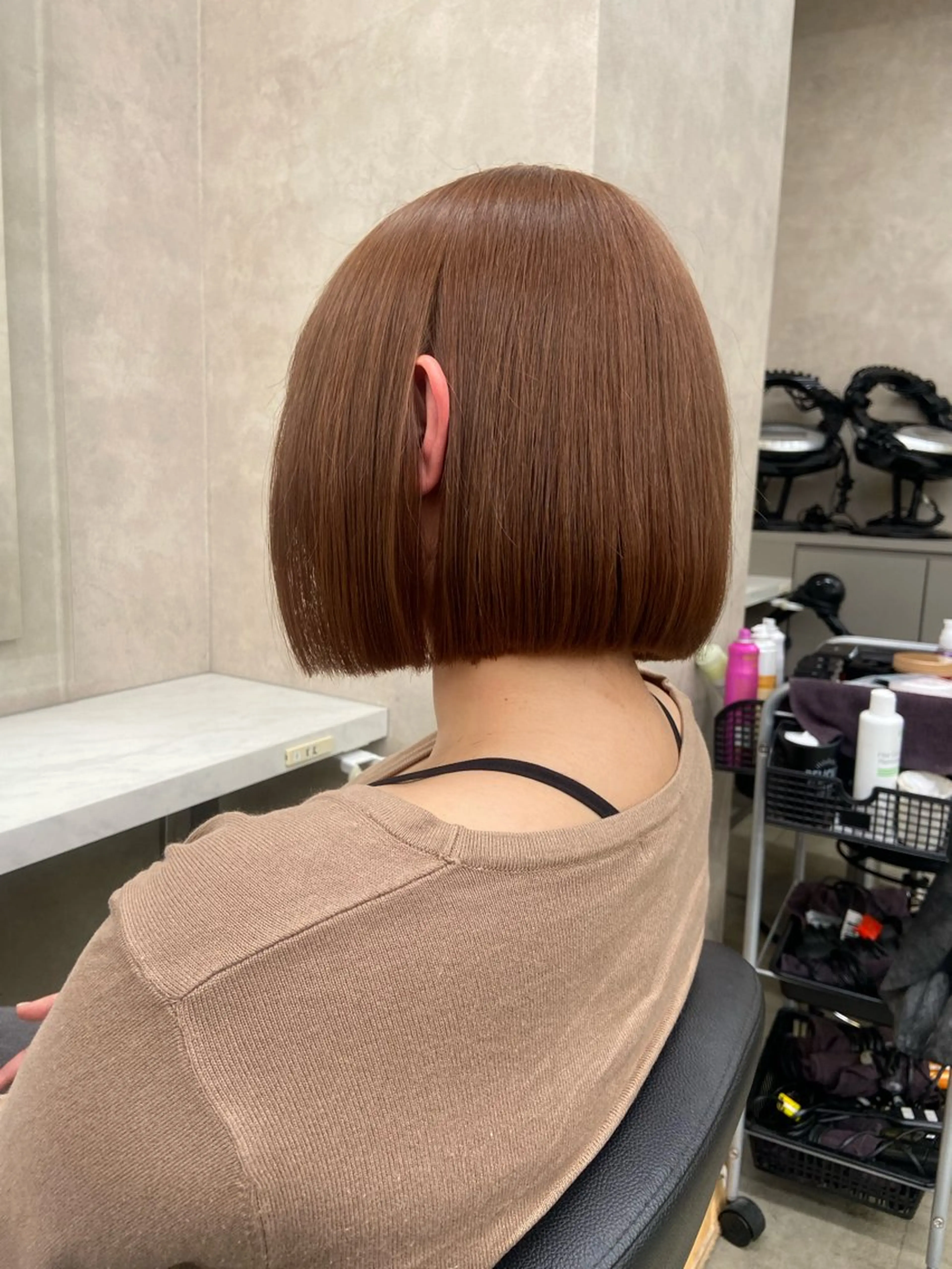 ショート カラー ヘアアレンジ flammeum所属・ハイトーン/ボブ /misakiのヘアスタイル