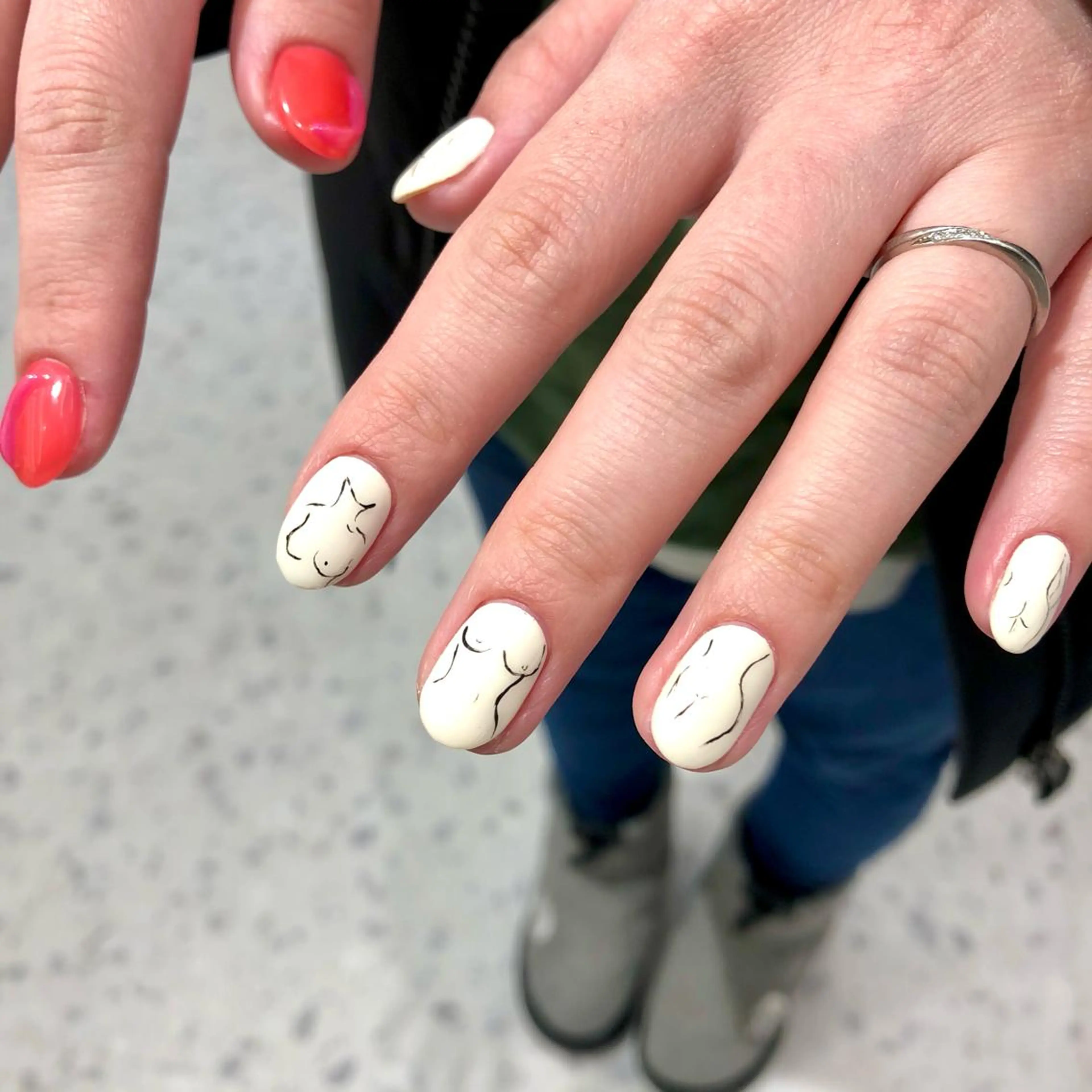 ネイル アートネイル ハンドネイル 🧁🥕 asukaのネイルデザイン