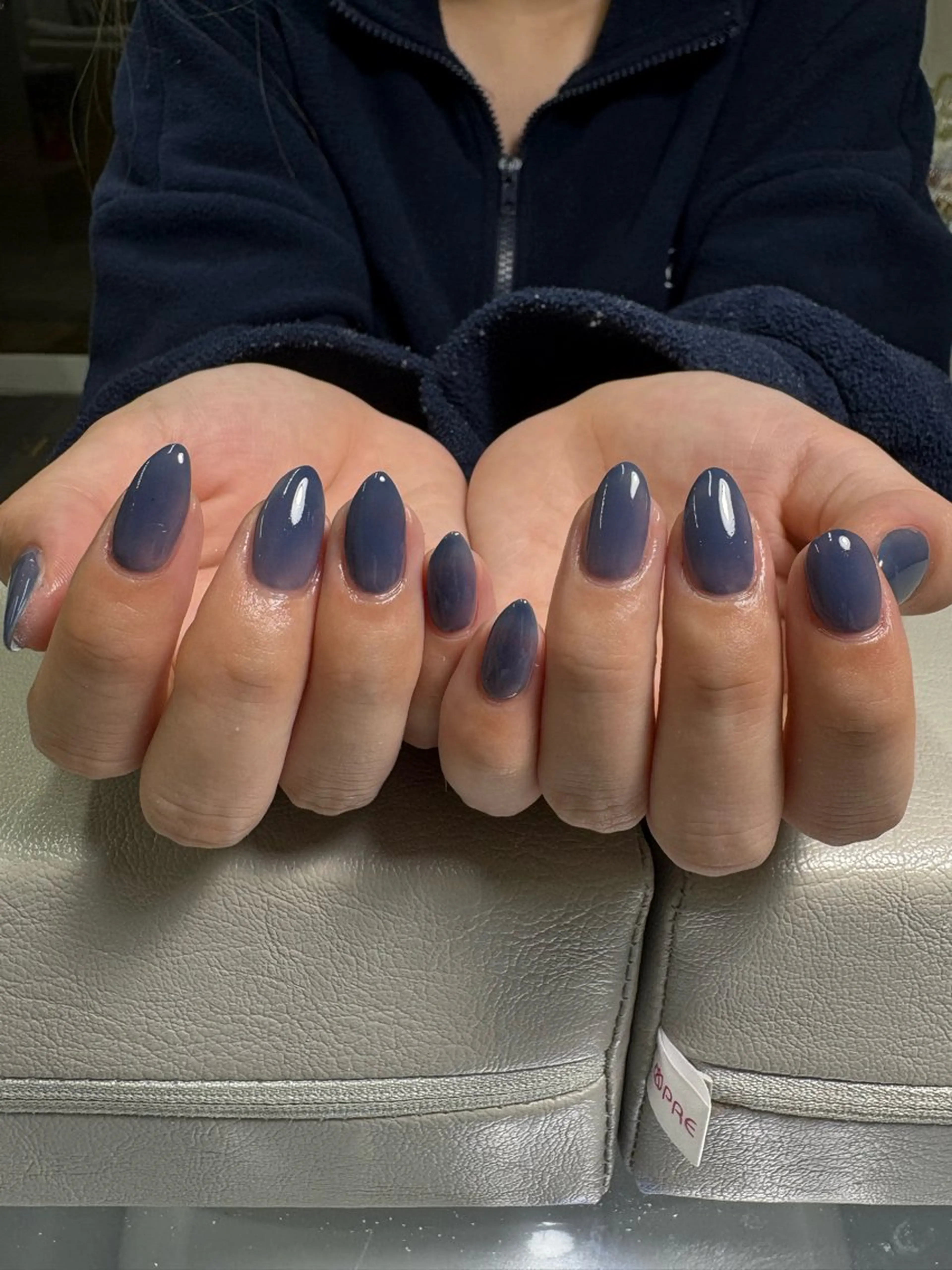 ネイル ブルー ワンカラーネイル ハンドネイル marl -Msisnailsalon-甲子園店【マール】所属・marl あやかのネイルデザイン