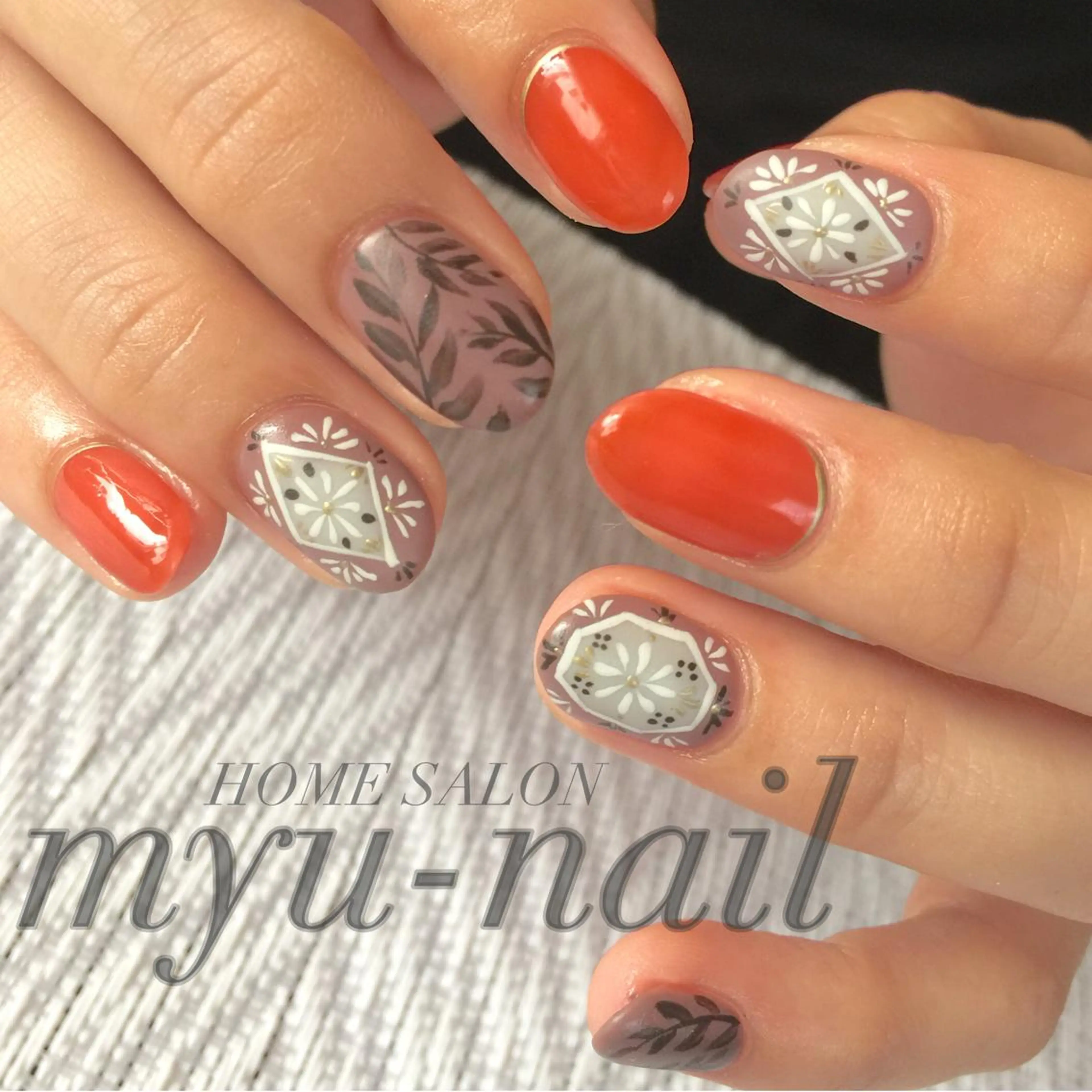 ネイル ハンドネイル ホームサロン myu-nailのネイルデザイン