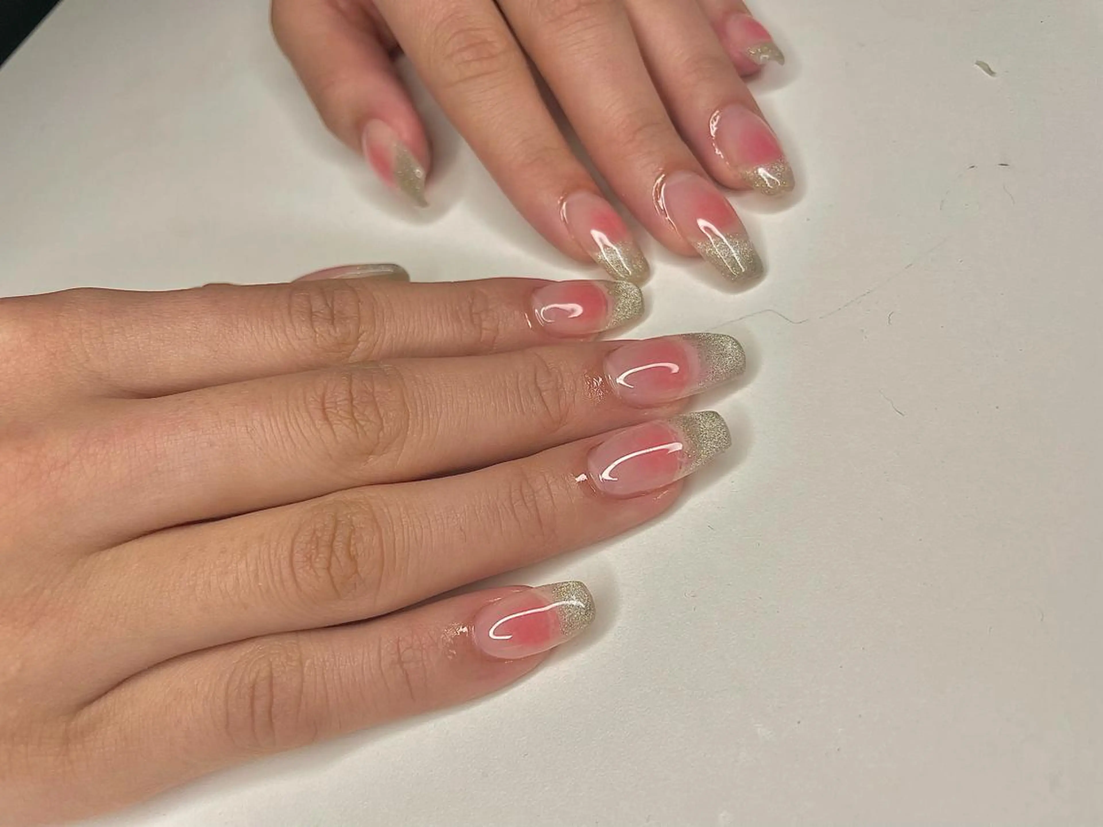 ネイル 長さ出し フラッシュネイル 氷ネイル・うるうるネイル マグネットネイル 持ち込み Ri-e's nailのネイルデザイン