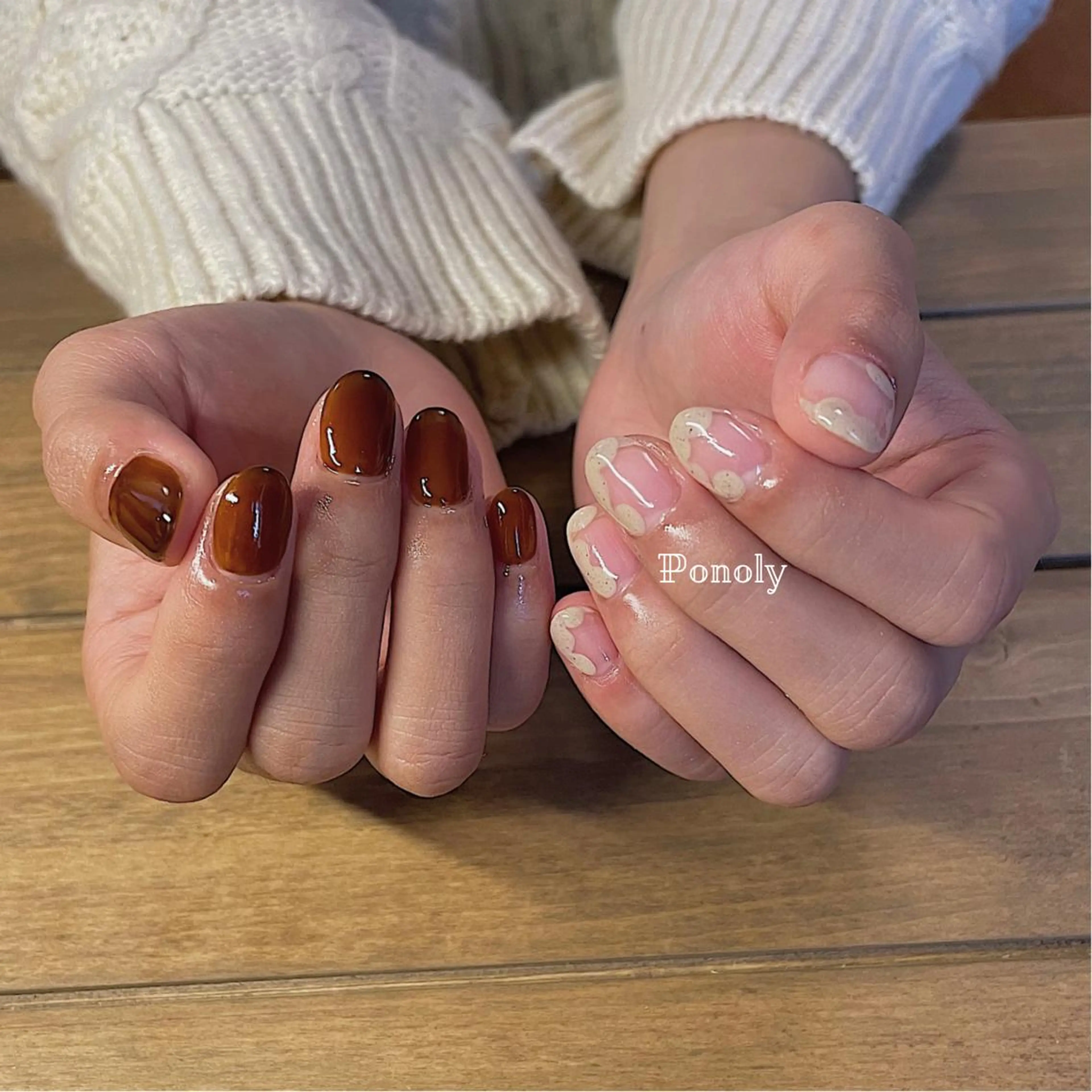 ショート ネイル ジェルネイル マグネットネイル ニュアンスネイル ワンカラーネイル パラジェル 10ten所属・10ten Mikiのネイルデザイン