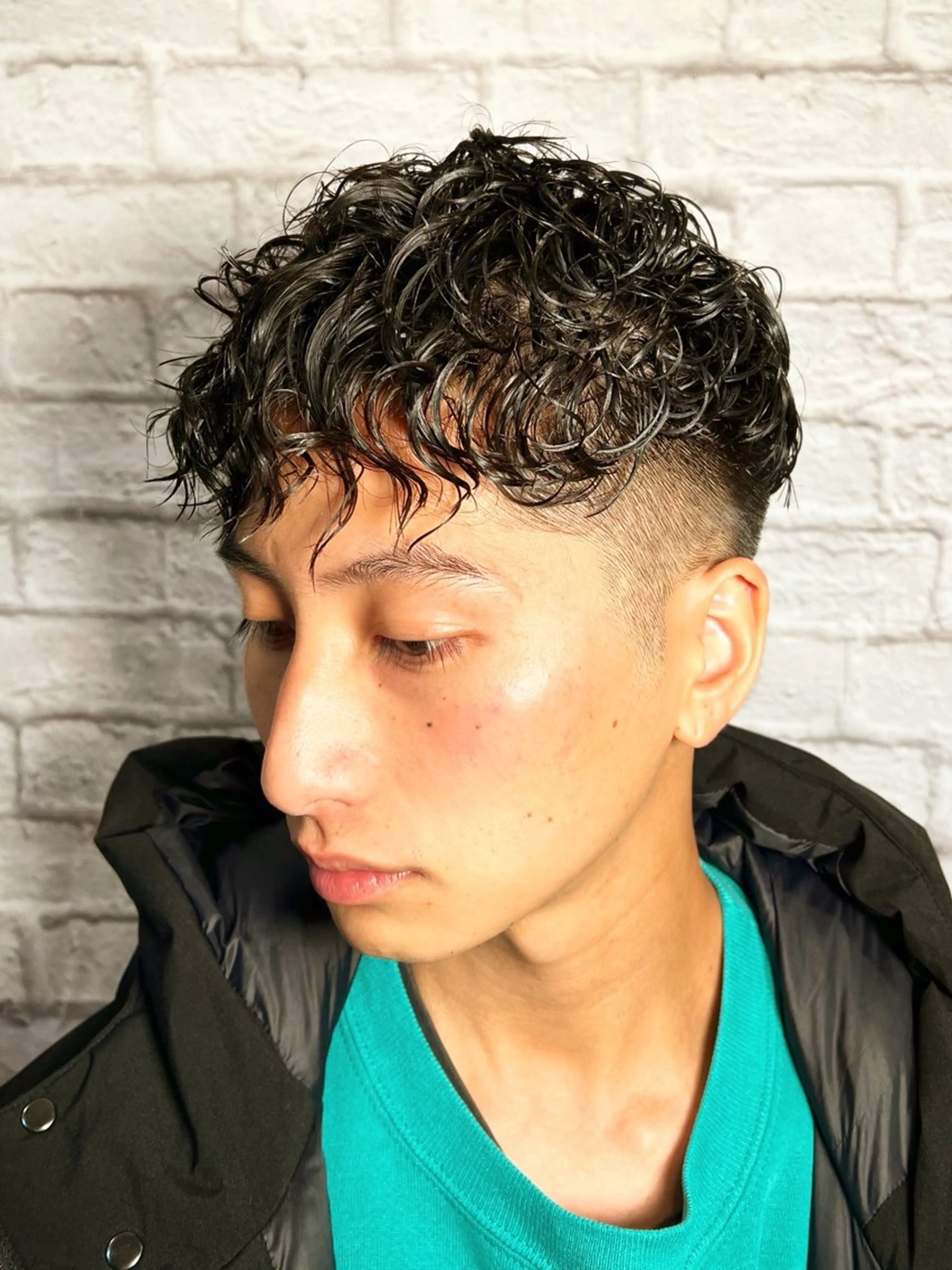 ショート カラー パーマ ヘアアレンジ メンズ カット パーマ メンズカット/パーマ 山崎航平💈のヘアスタイル