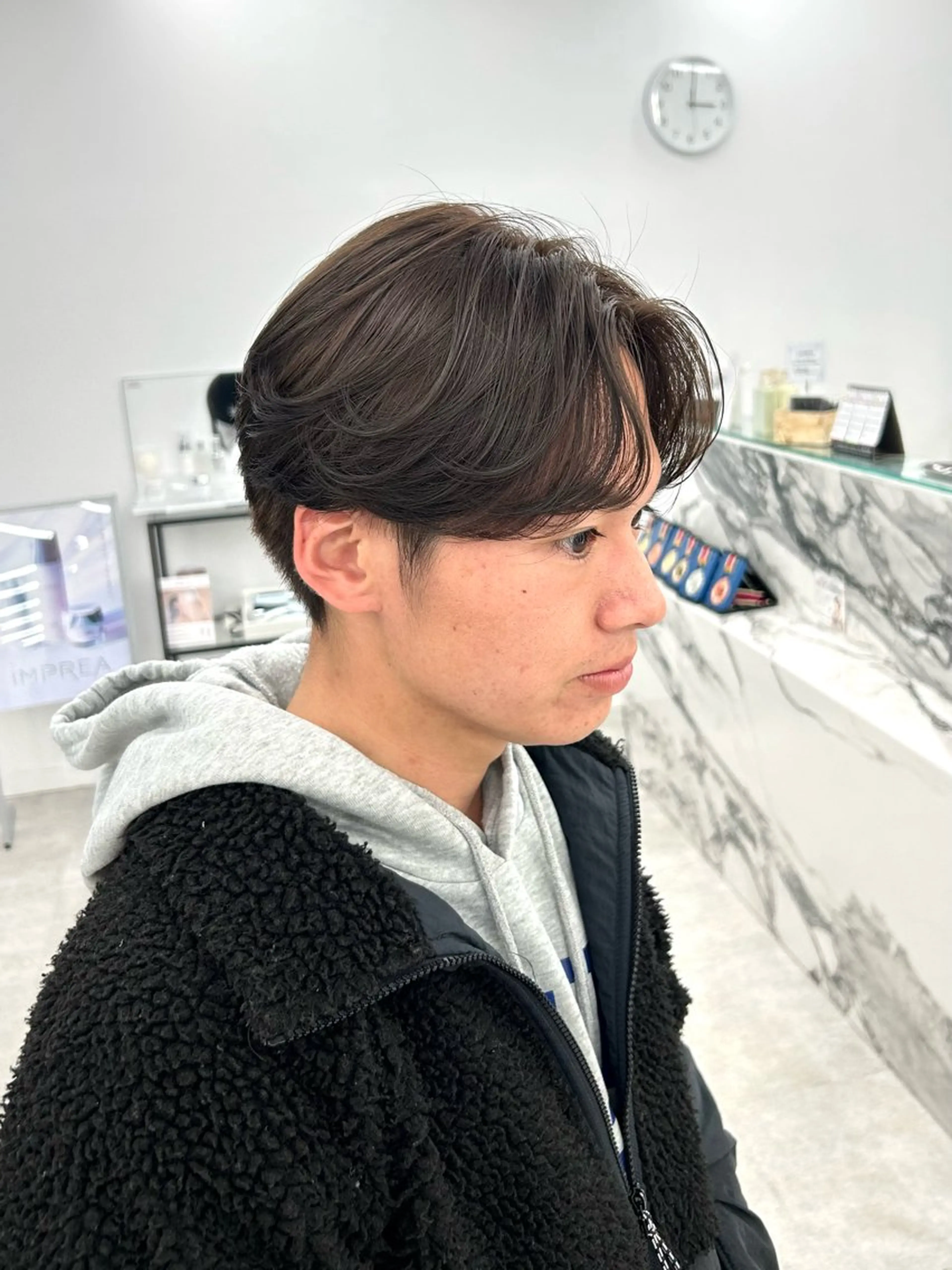 ショート カラー パーマ 透明感ハイトーン特化 /ケアブリーチ/莉駒のヘアスタイル