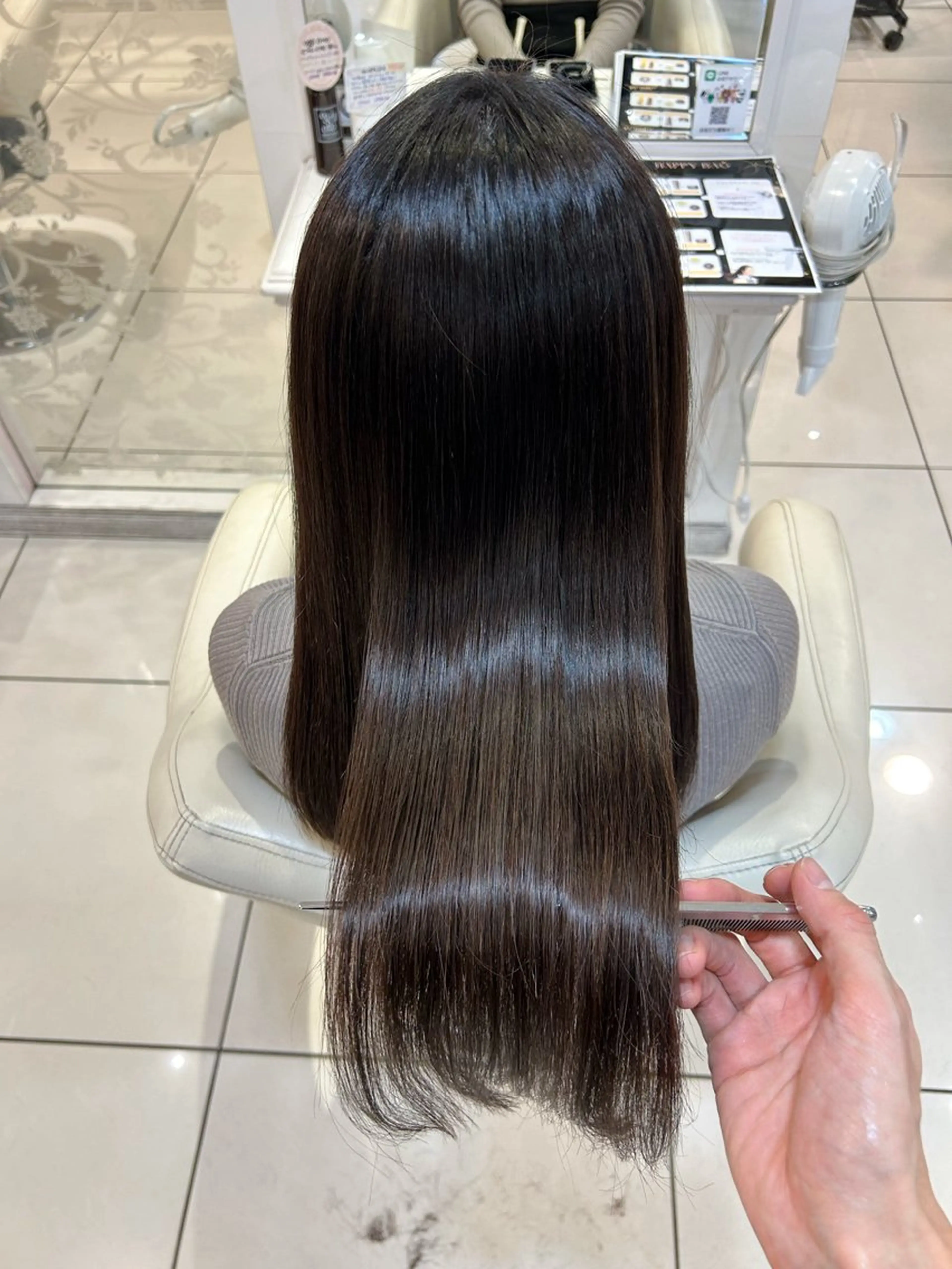 ロング ロング 縮毛矯正 カット トリートメント 高橋 佑のヘアスタイル