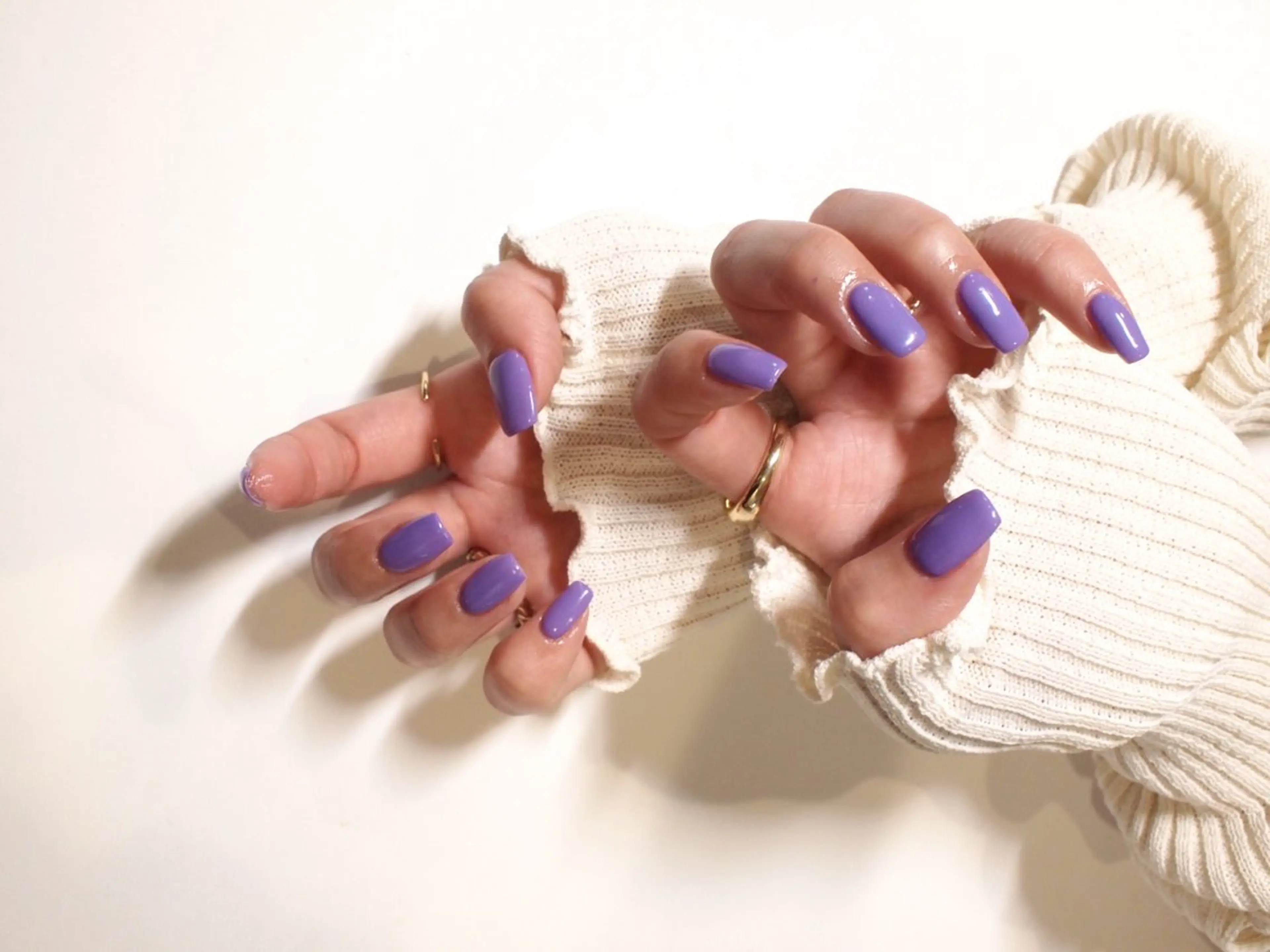 ネイル ワンカラーネイル パープル 【ＯＲＧＡＮ】 nailのネイルデザイン