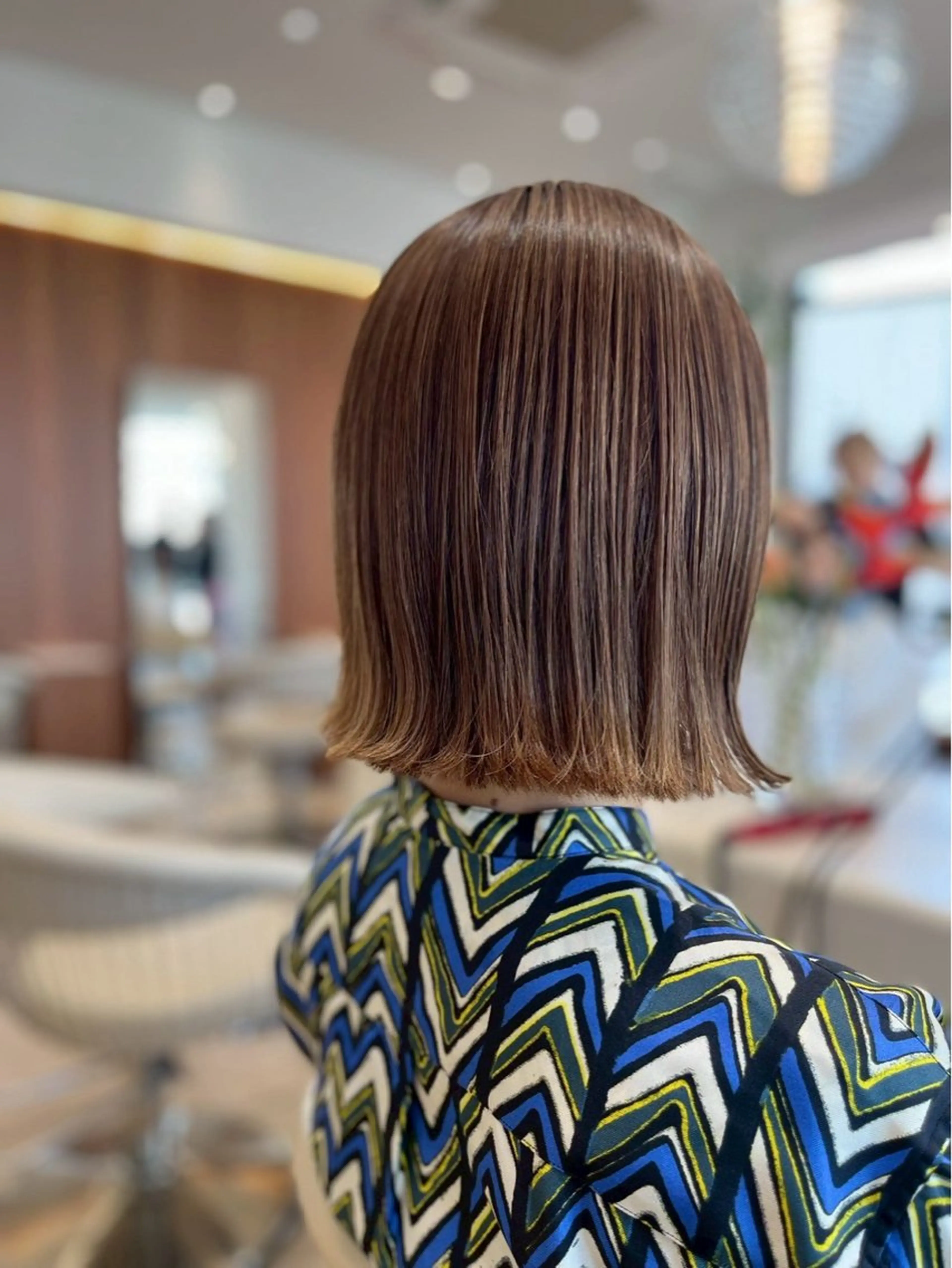 ミディアム カット ヘアカラー トリートメント ボブ/レイヤー/新宿 /透明感/KOKIのヘアスタイル