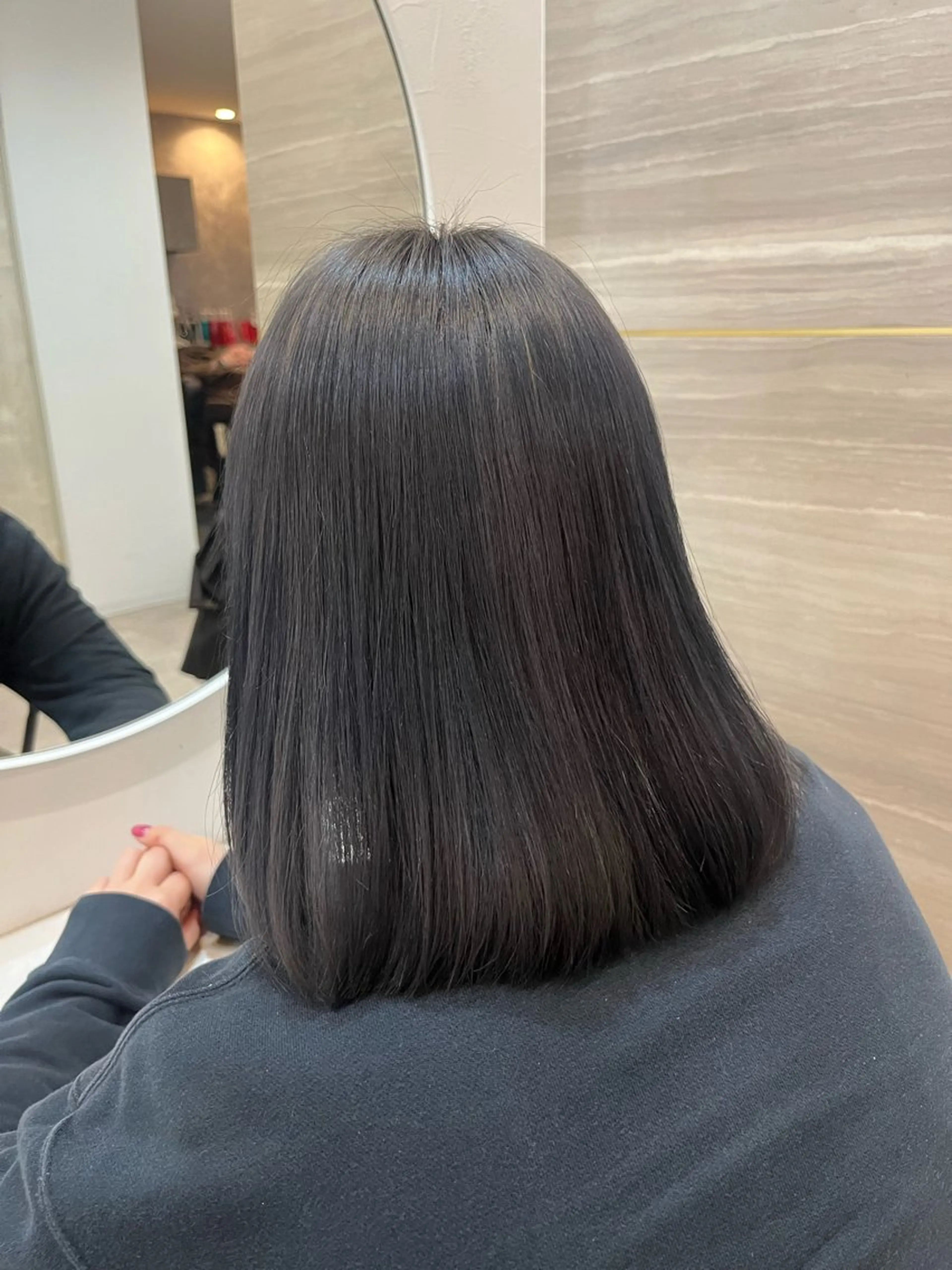 ショート カラー ブルーカラー ブルーグレー 透明感カラー ヘアカラー 🦋Yui🦋透明感 /艶カラー/髪質改善のヘアスタイル