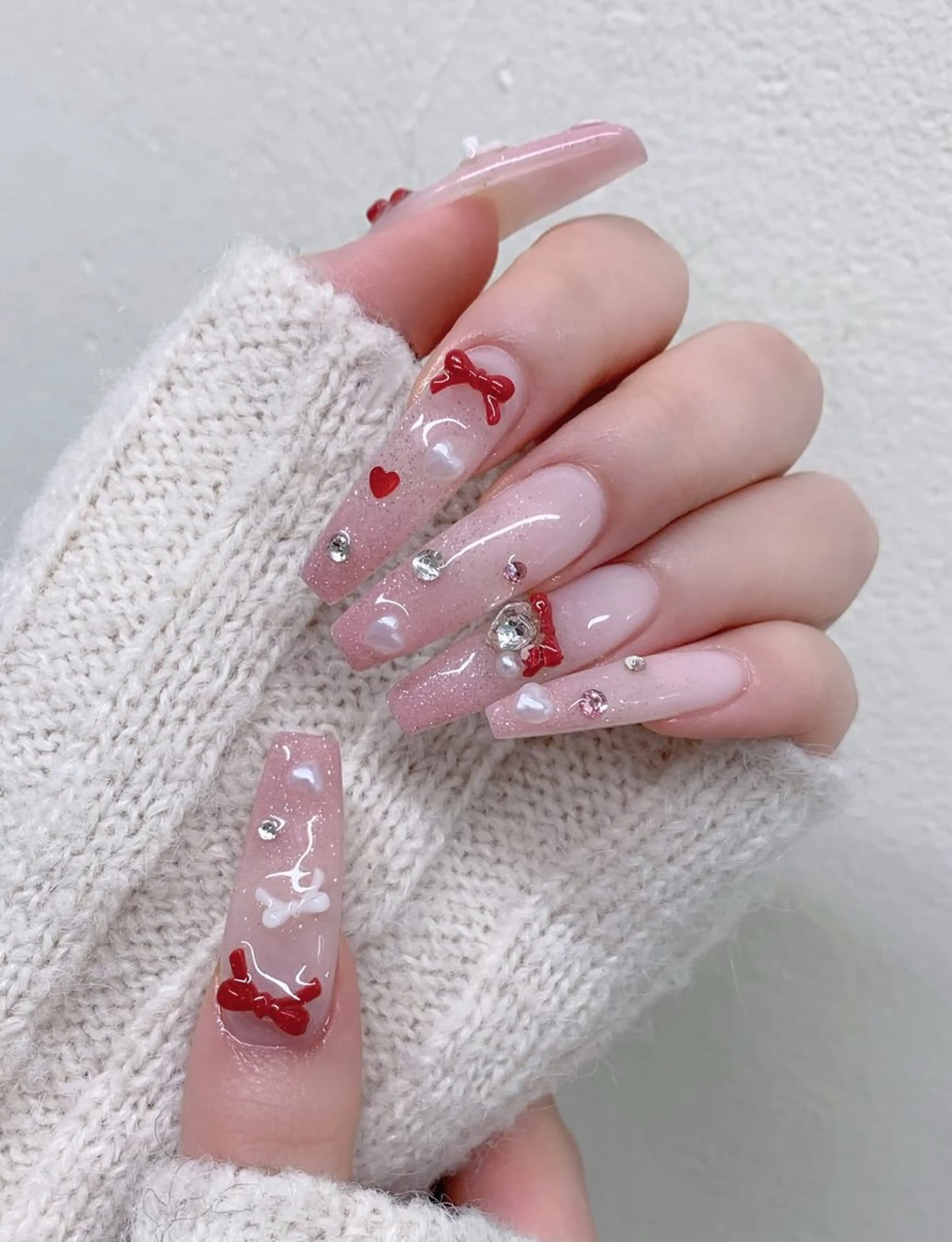 ネイル ハンドネイル ハンドケア flower nail salon所属・あや✨🌸長さだし カワイイ系ピンク専門のネイルデザイン