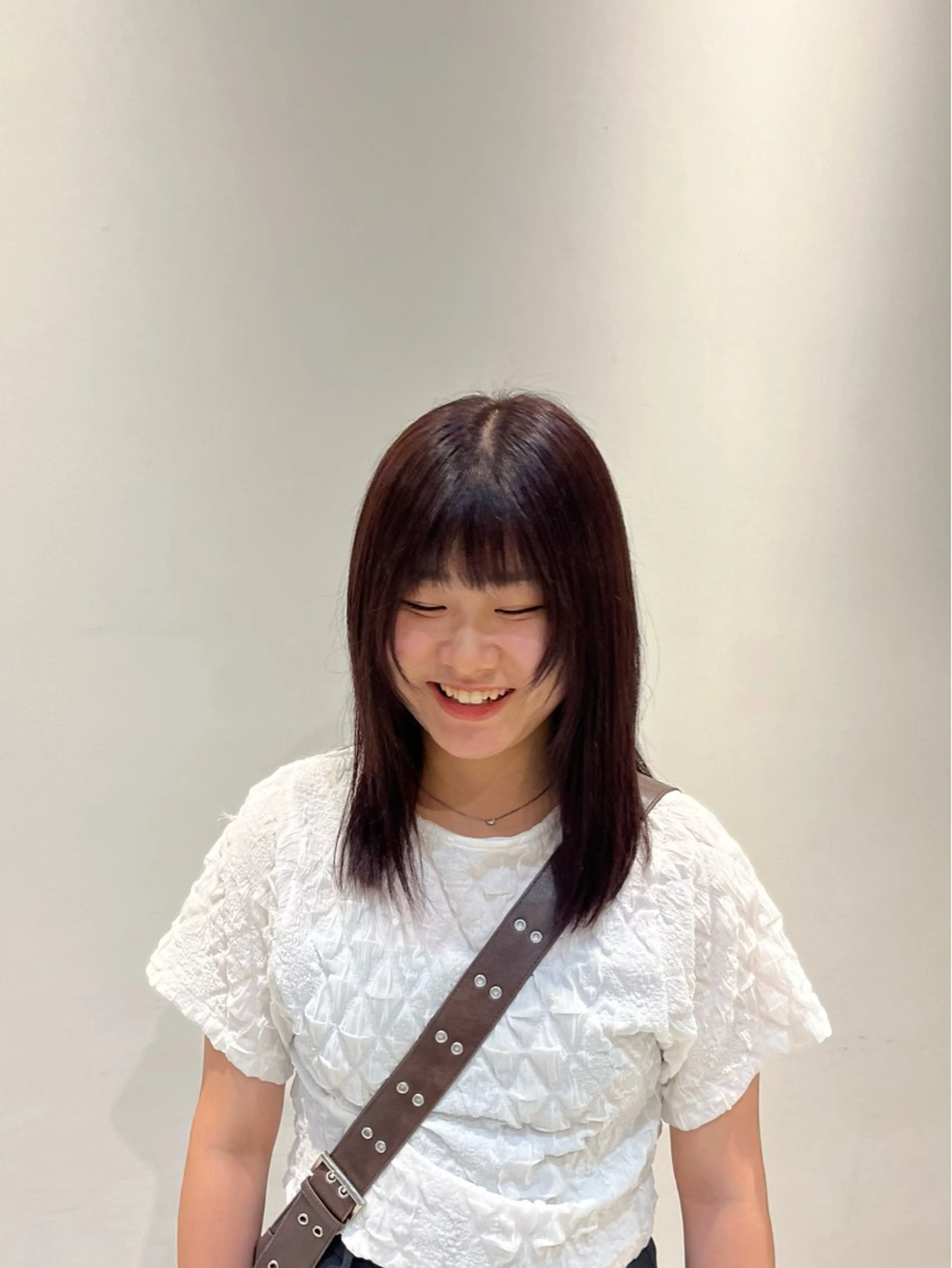 ミディアム カラー 水谷 星羅のヘアスタイル