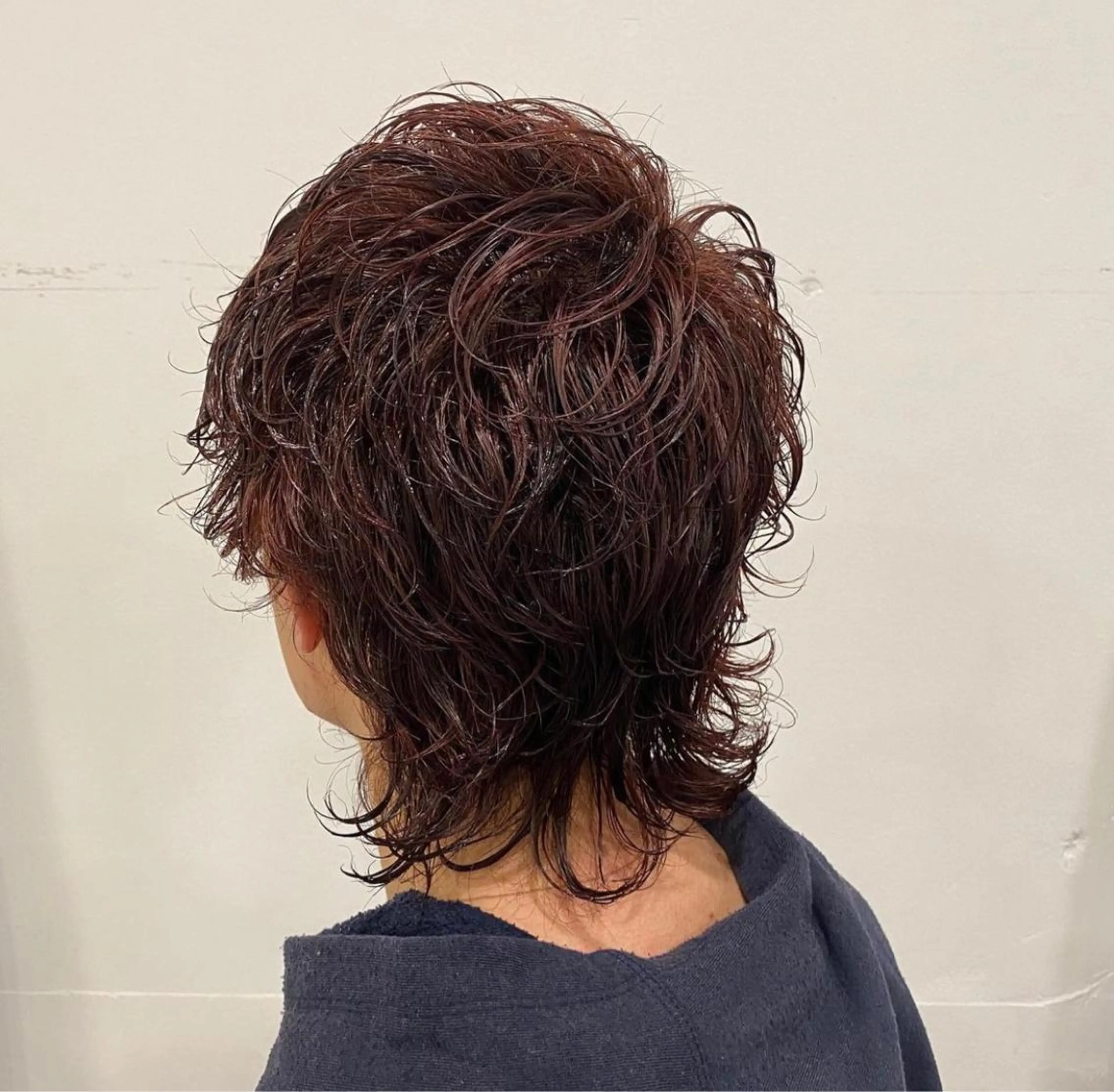 ミディアム パーマ ミディアムパーマ ウルフカット 吉田一輝 外国人パーマのヘアスタイル