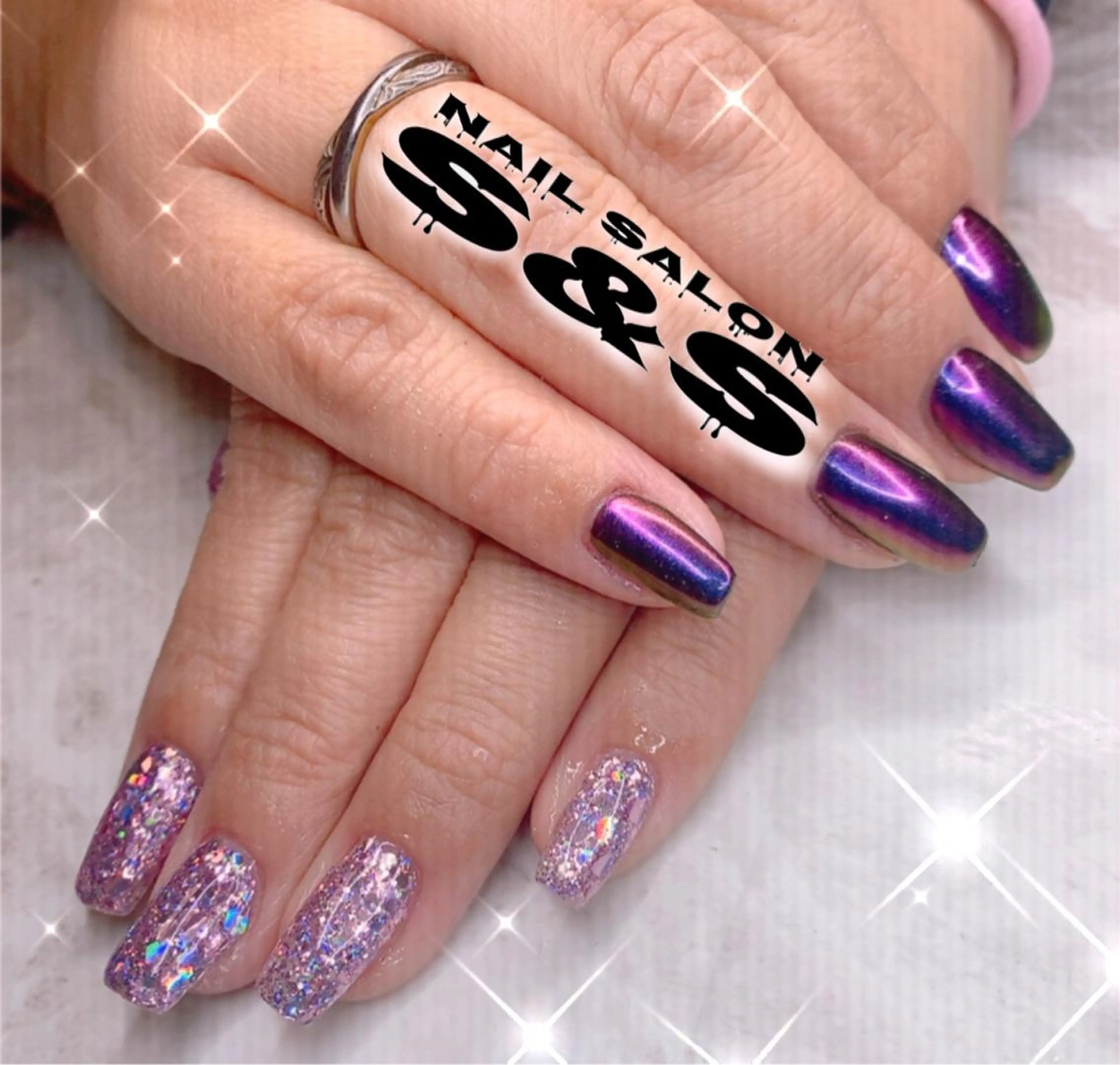 ネイル 長さ出し メンズネイル 持ち込み スカルプネイル S&S 村田小百合のネイルデザイン